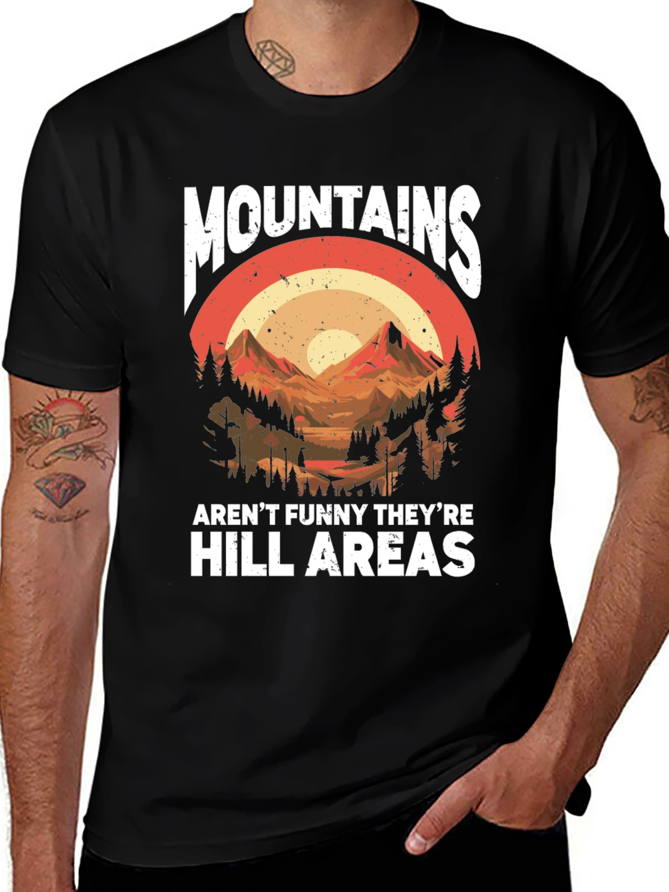 Variant 8 of Mountains Hill Areas Graphic T-Shirt