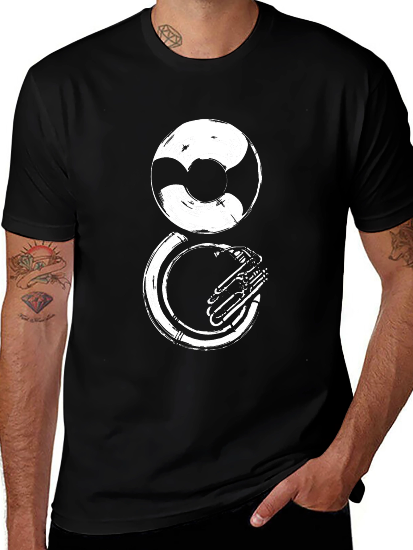 Variant 7 of Sousaphone Graphic Tee - Musical Instrument T-Shirt