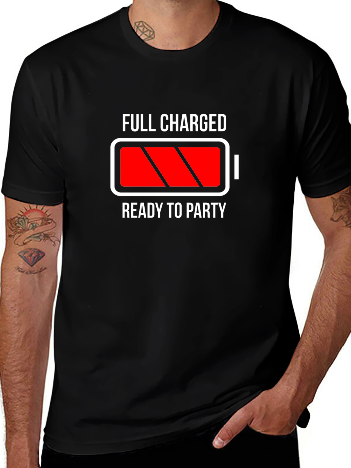 Variant 9 of Full Charged Ready to Party T-Shirt