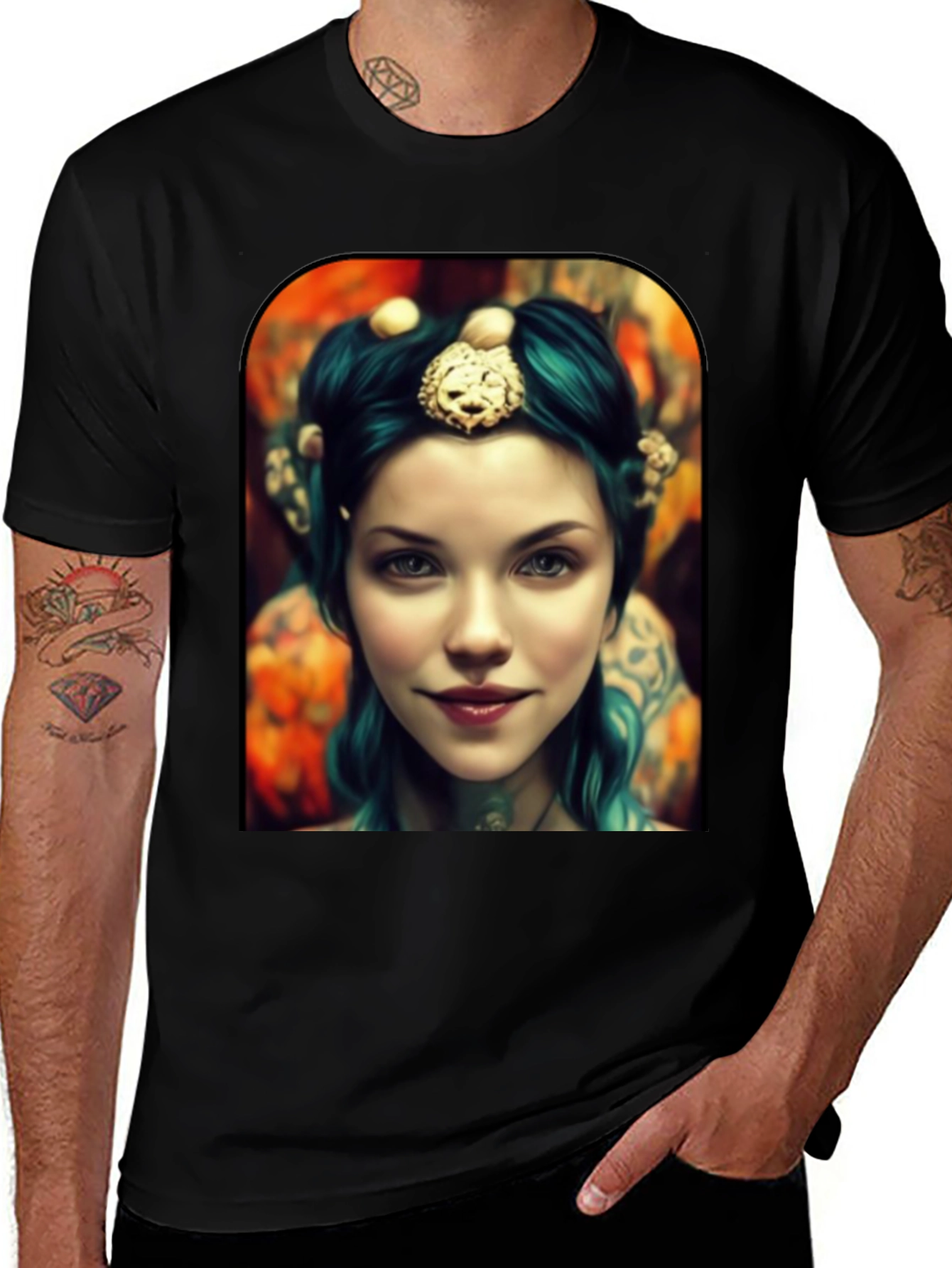 Variant 14 of Mystic Woman Graphic Tee - Unique Design