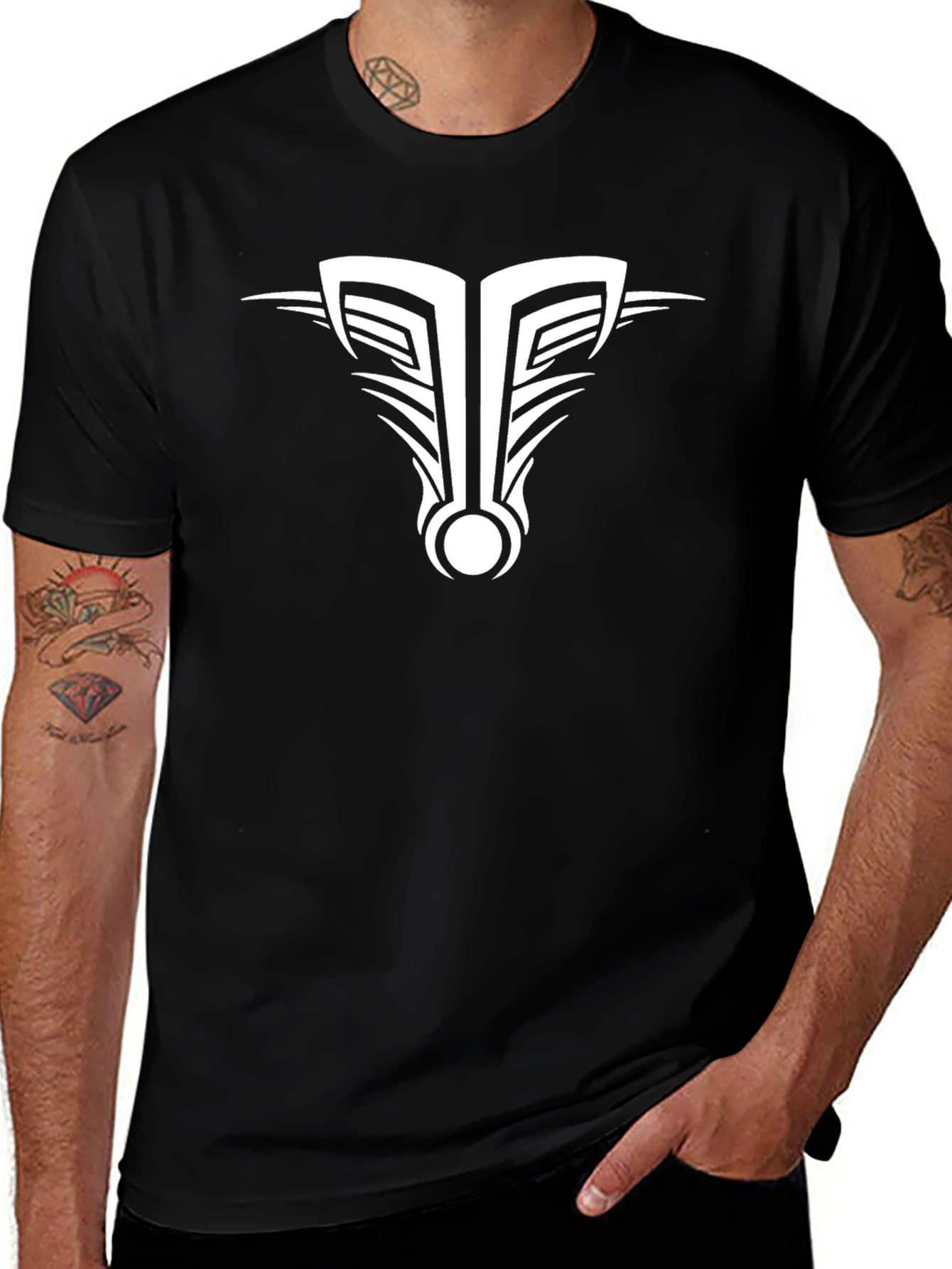 Variant 12 of Tribal T-Shirt - Black Graphic Tee