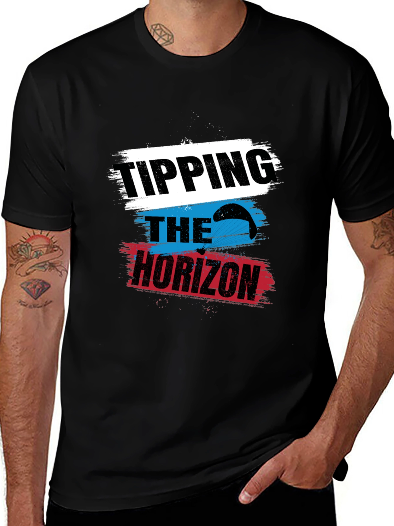 Variant 5 of Tipping the Horizon Graphic Tee - Cool Design