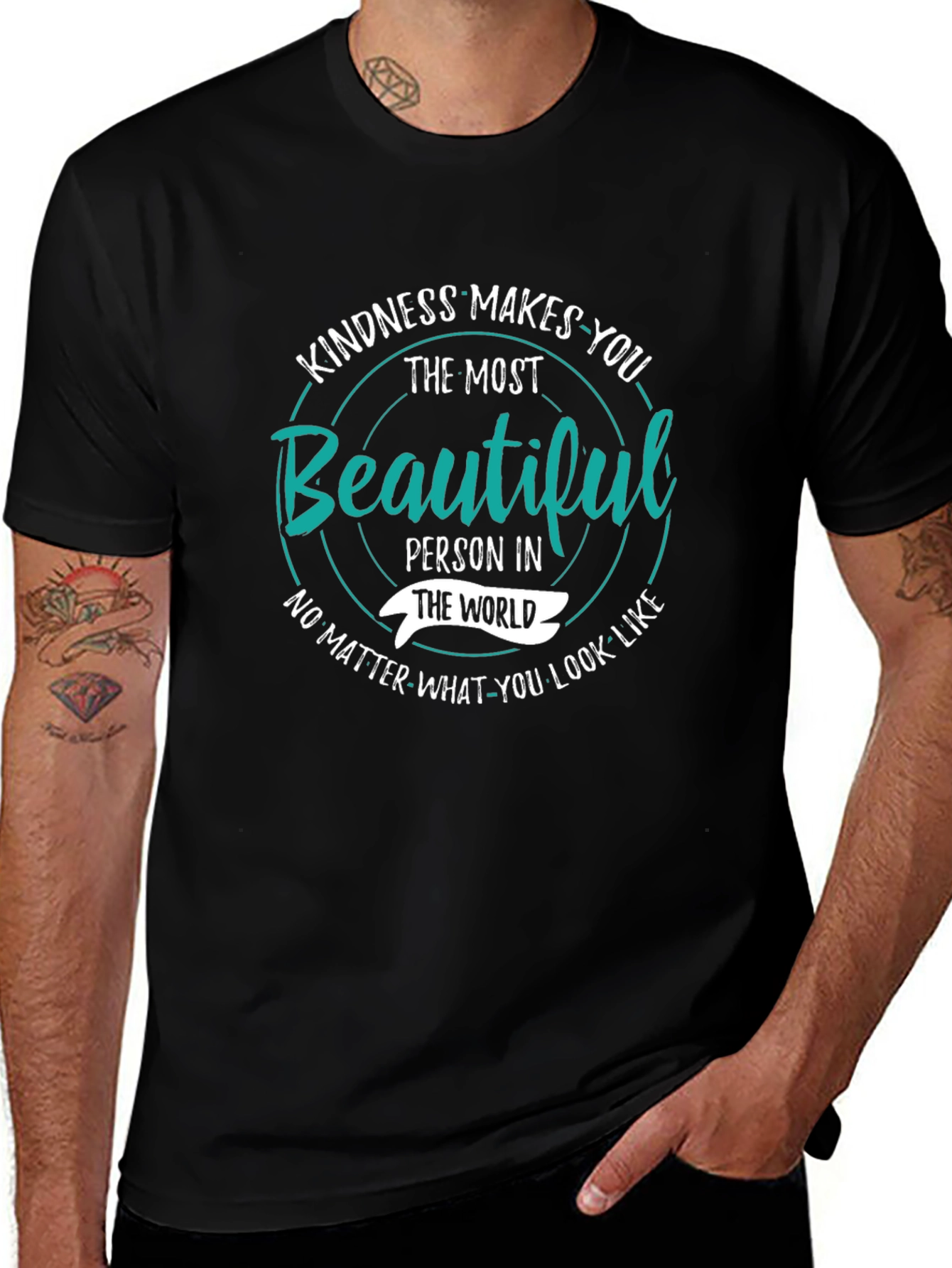 Variant 21 of Kindness Makes You Beautiful Graphic T-Shirt