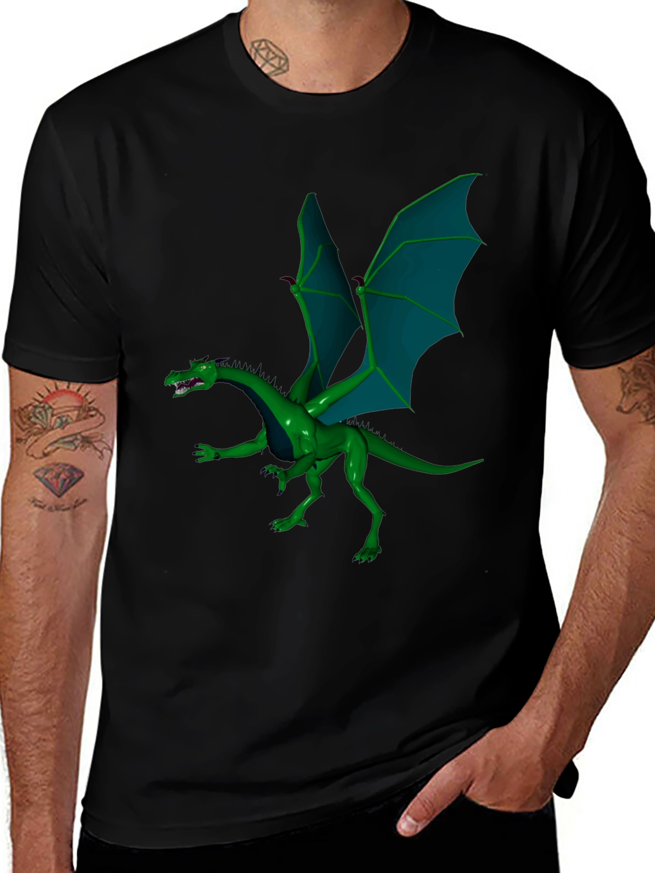 Variant 25 of Green Dragon Graphic Tee