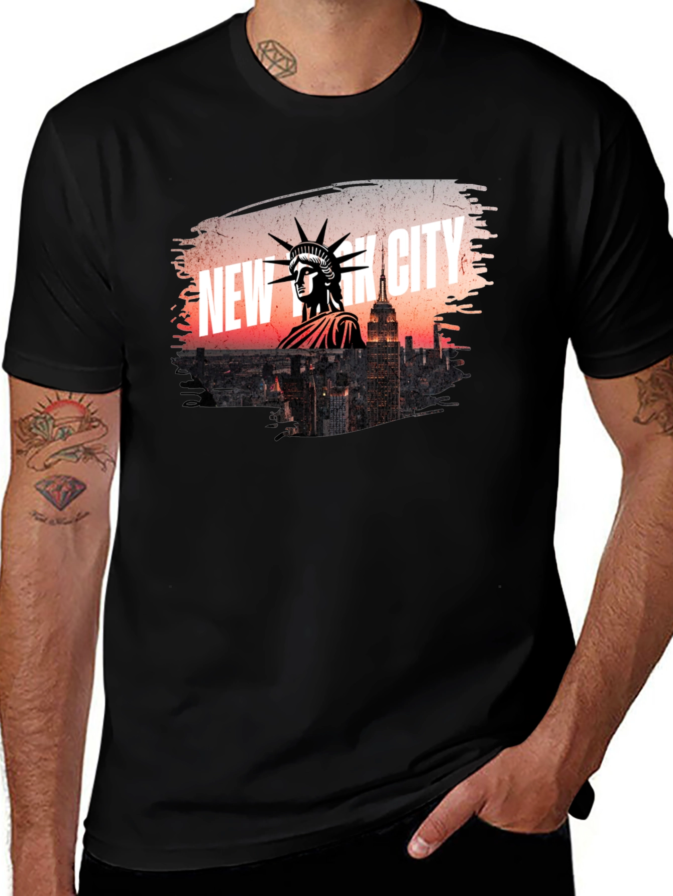 Variant 10 of New York City Statue of Liberty Graphic T-Shirt