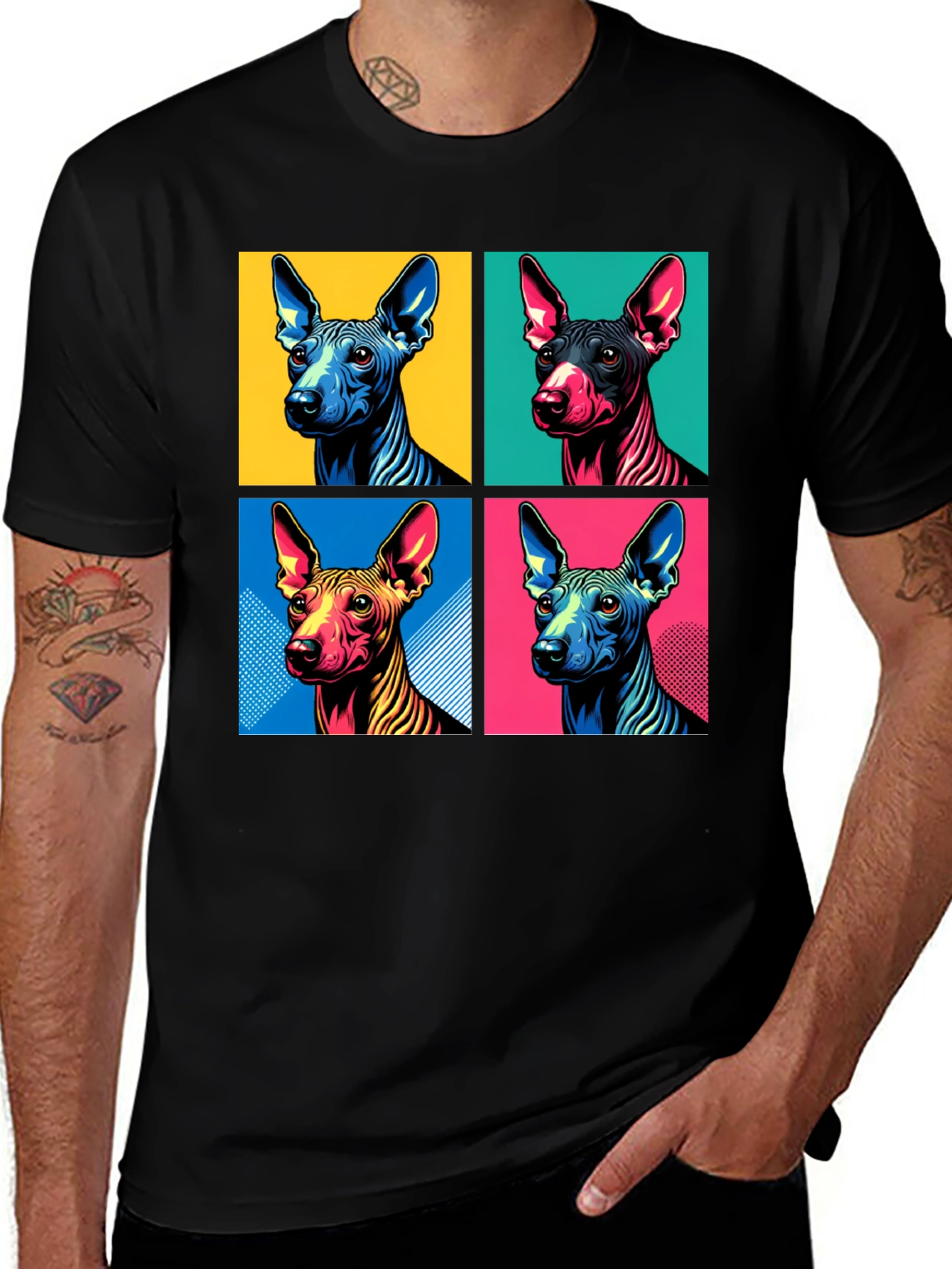 Variant 17 of Pop Art Dog Print Tee