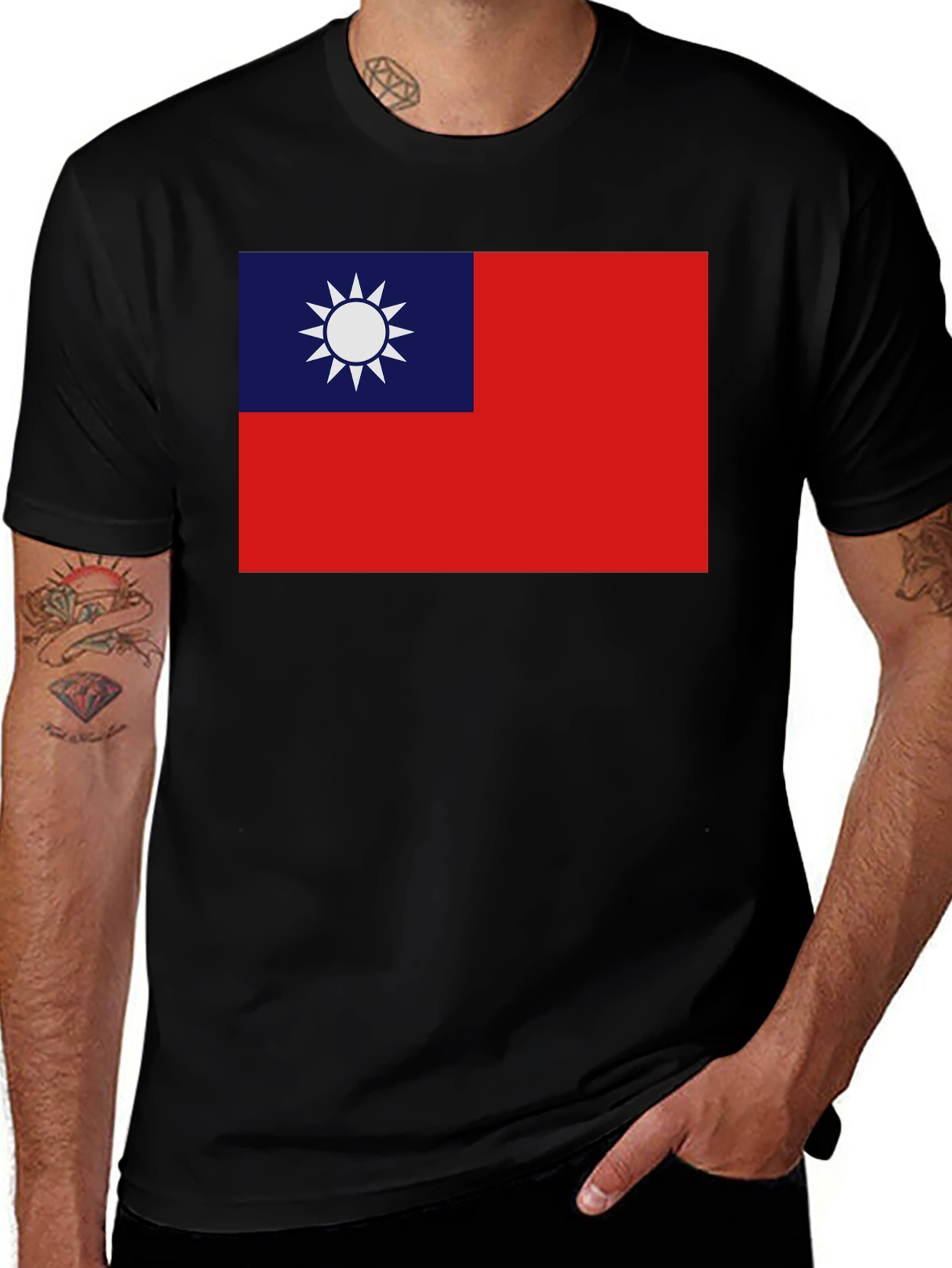 Taiwan Flag T-Shirt - Patriotic Pride Tee