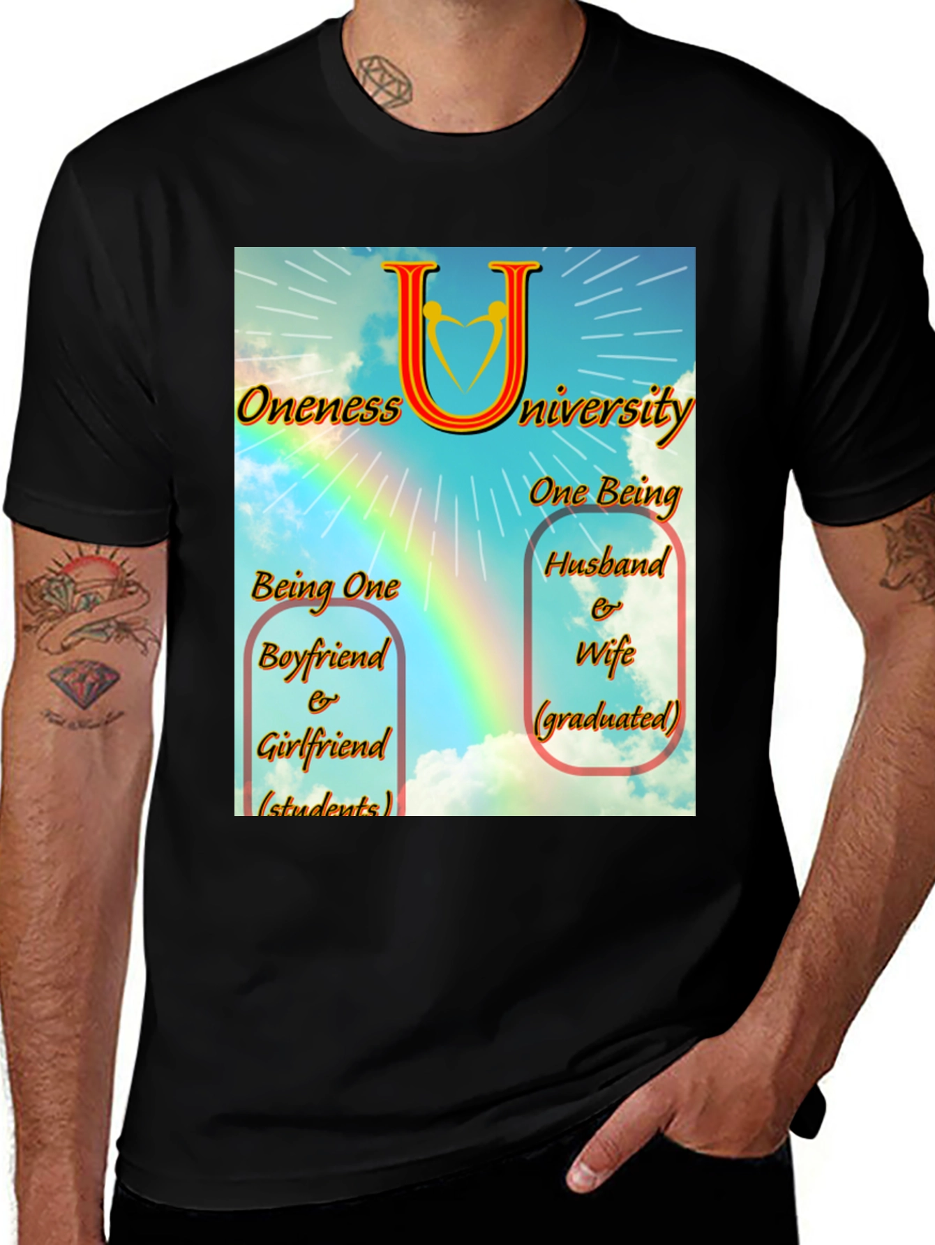 Variant 4 of Oneness University Relationship T-Shirt