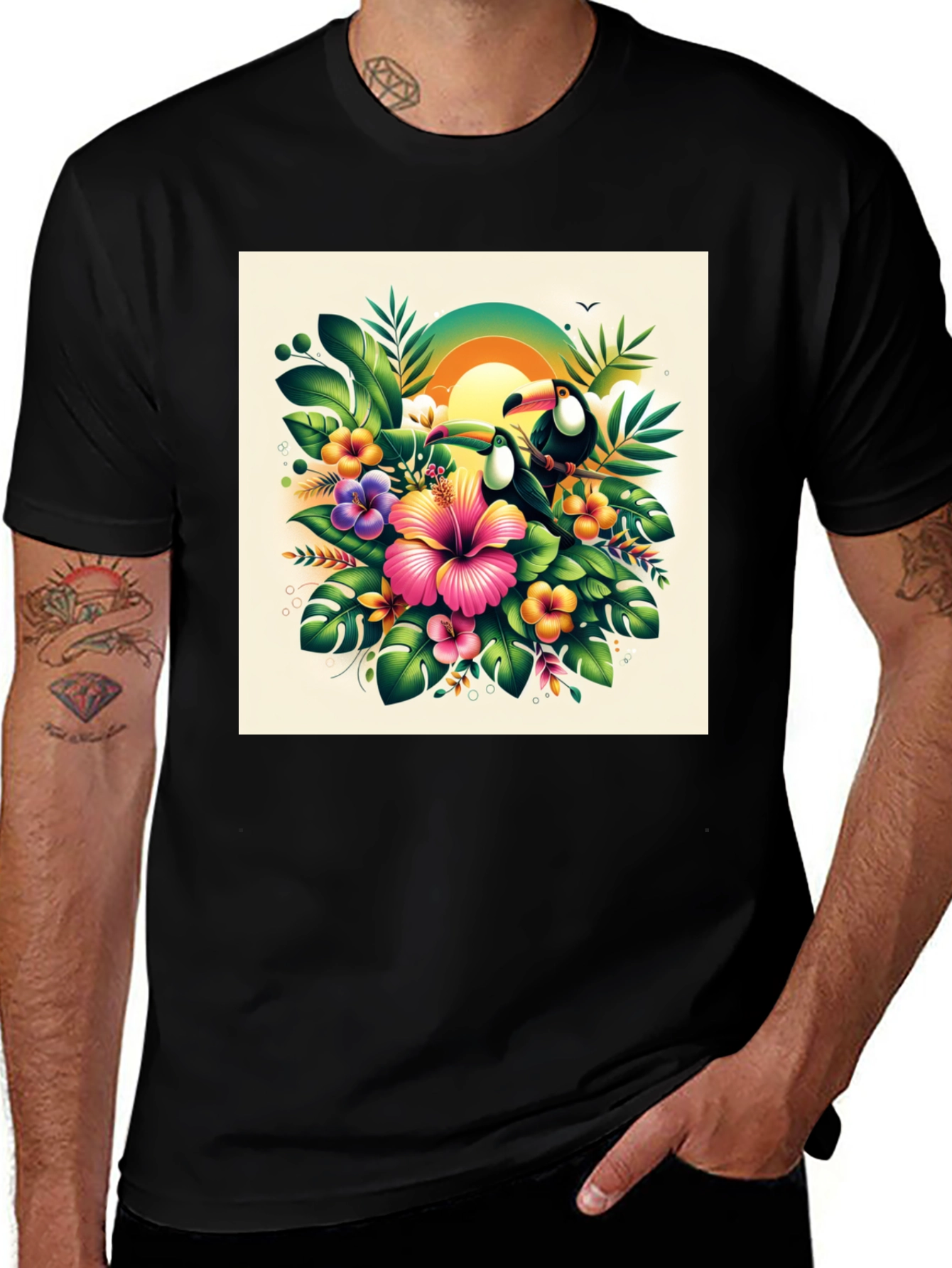 Variant 4 of Tropical Toucan T-Shirt