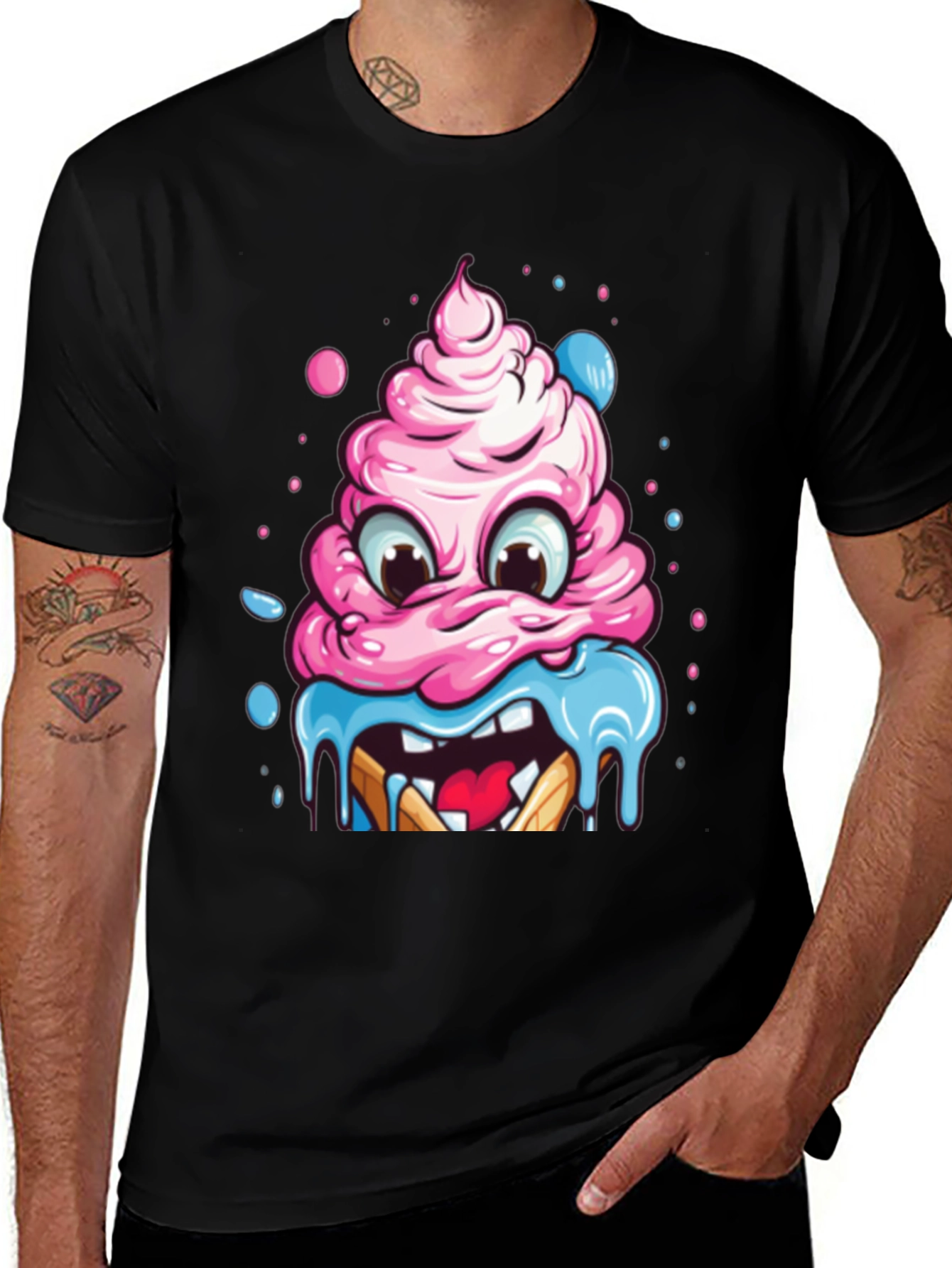 Variant 5 of Monster Cupcake Graphic T-Shirt