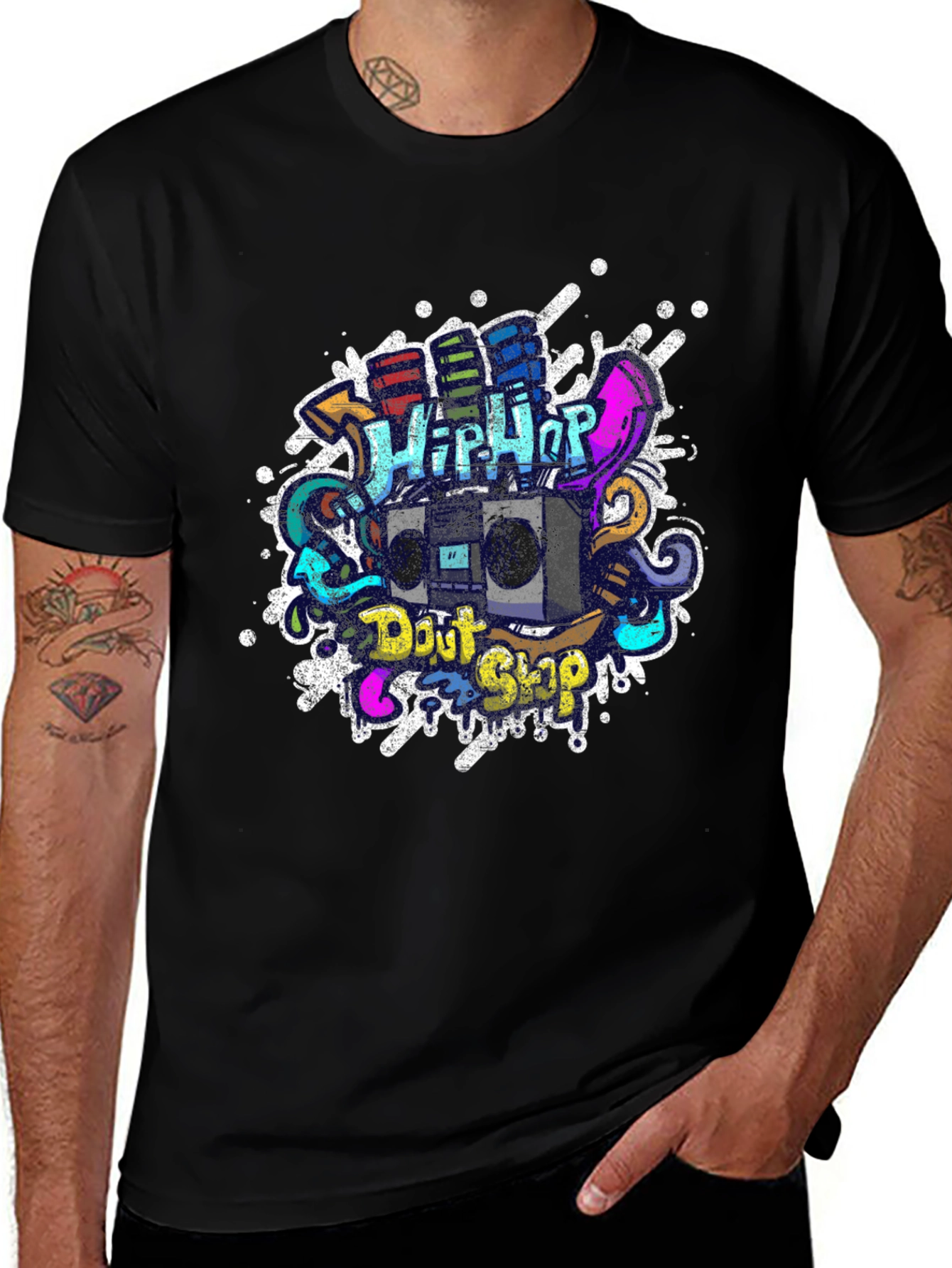 Variant 30 of Hip Hop Graffiti Graphic T-Shirt