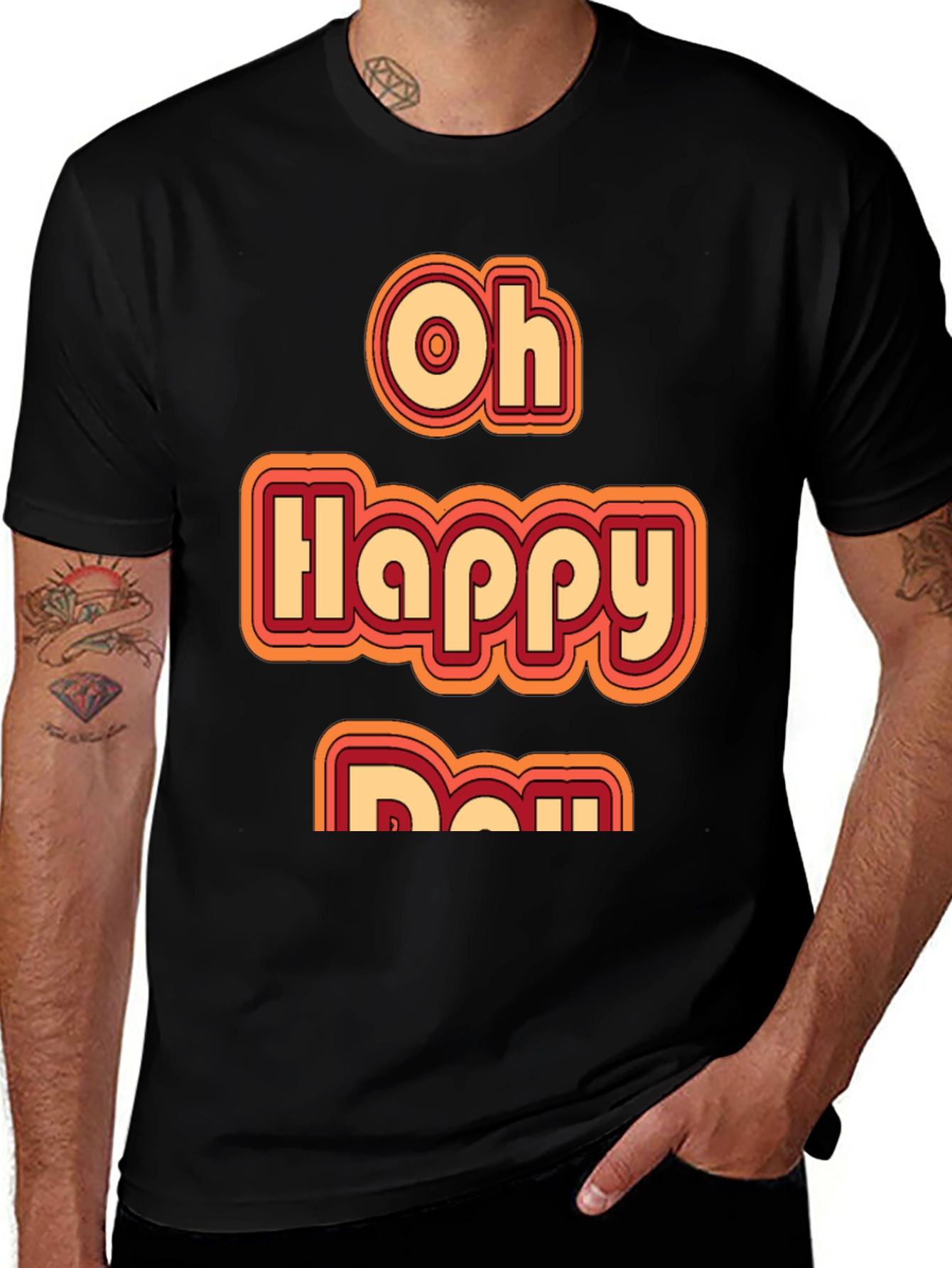 Variant 19 of Oh Happy Day Retro Style Graphic Tee