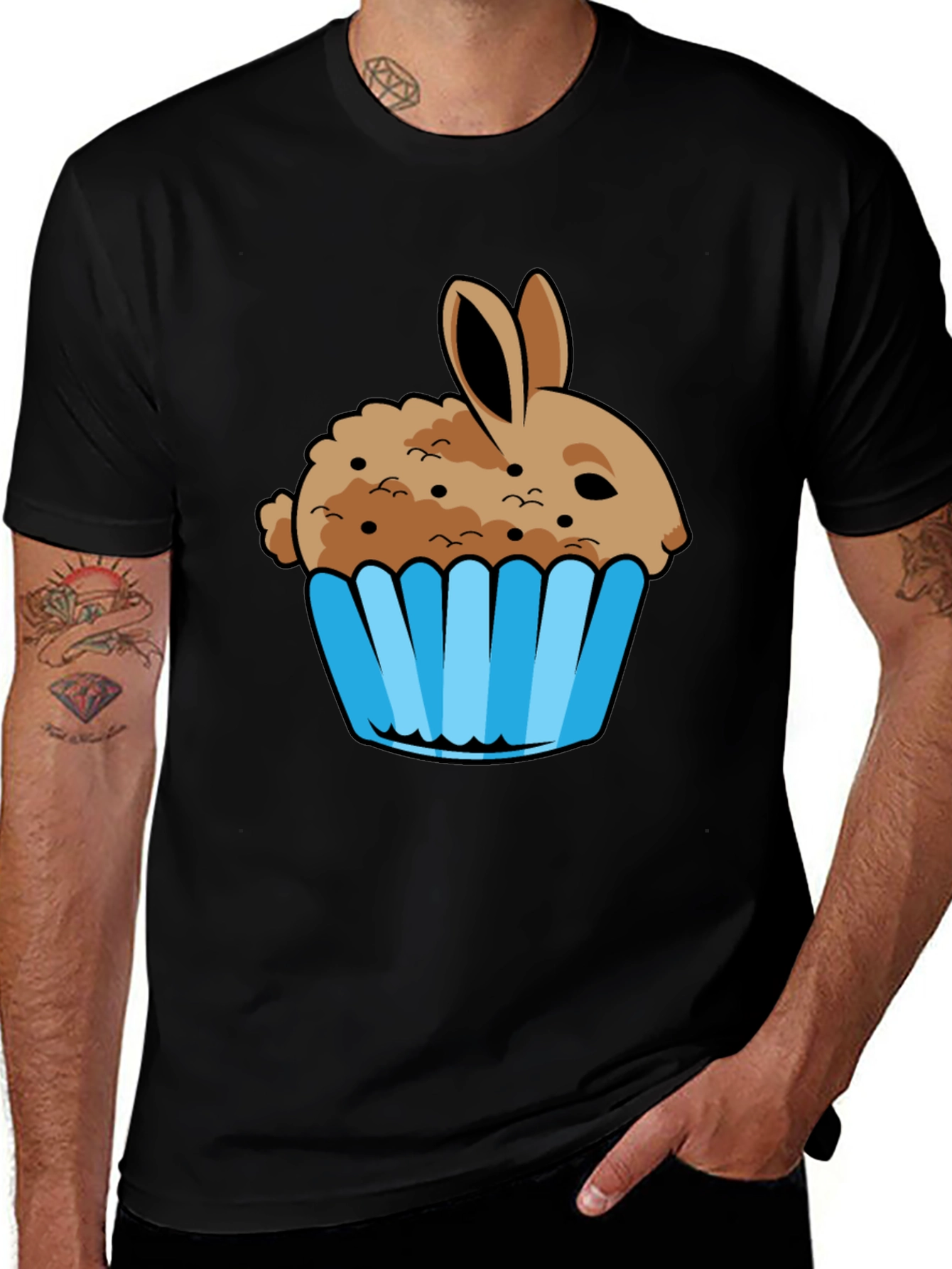 Variant 27 of Bunny Cupcake Graphic T-Shirt
