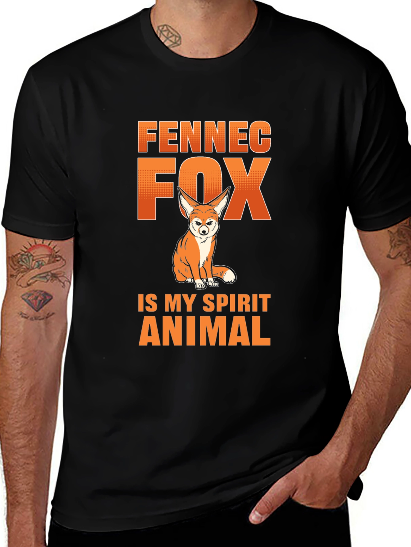 Variant 25 of Fennec Fox Spirit Animal Graphic T-Shirt