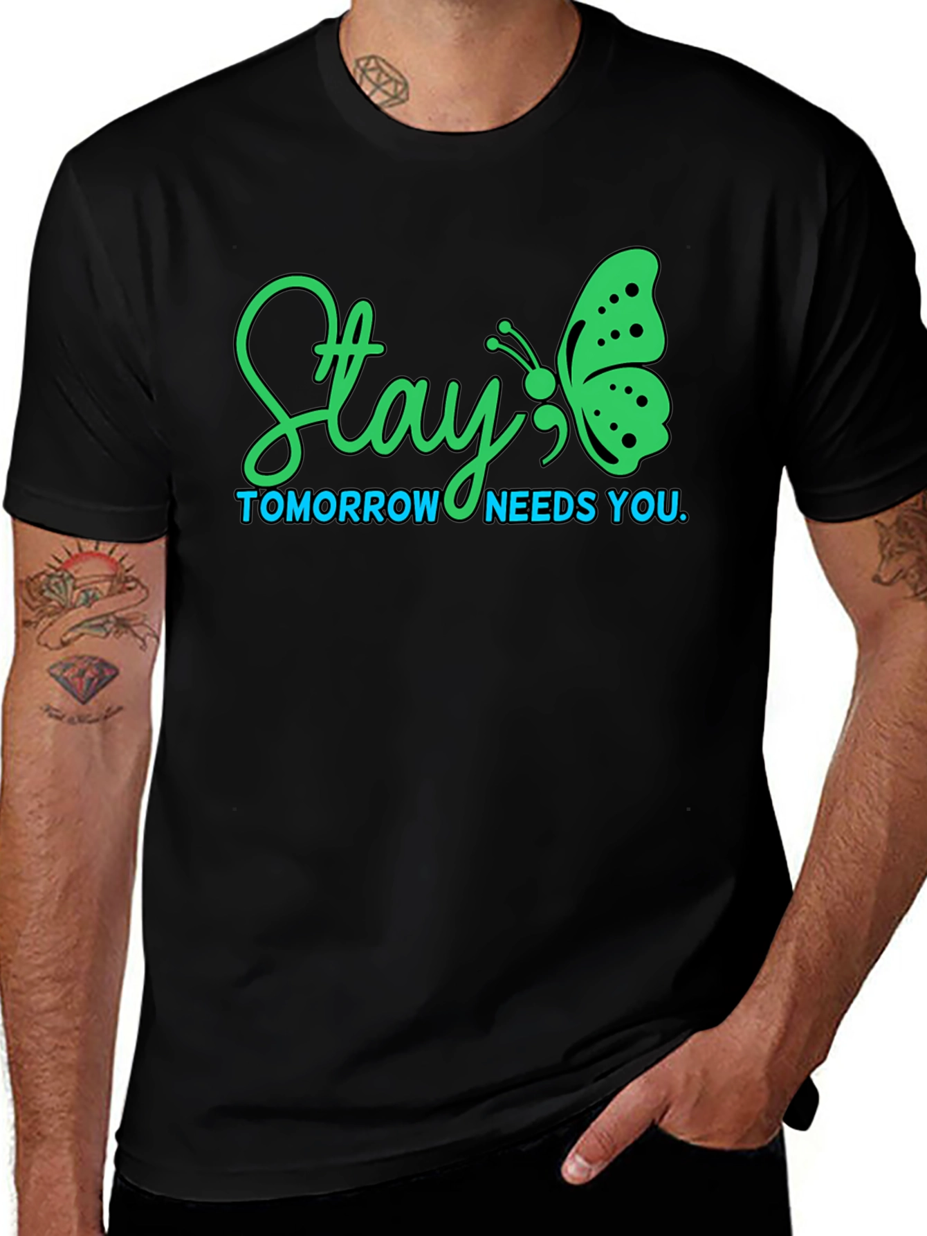 Variant 27 of Stay Butterfly T-Shirt - Tomorrow Needs You
