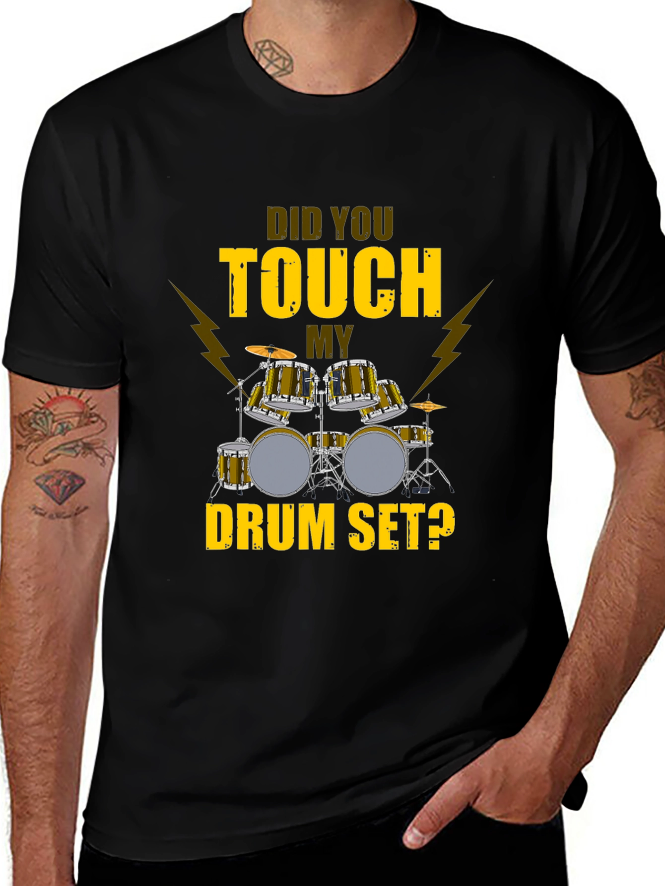 Variant 21 of Did You Touch My Drum Set T-Shirt