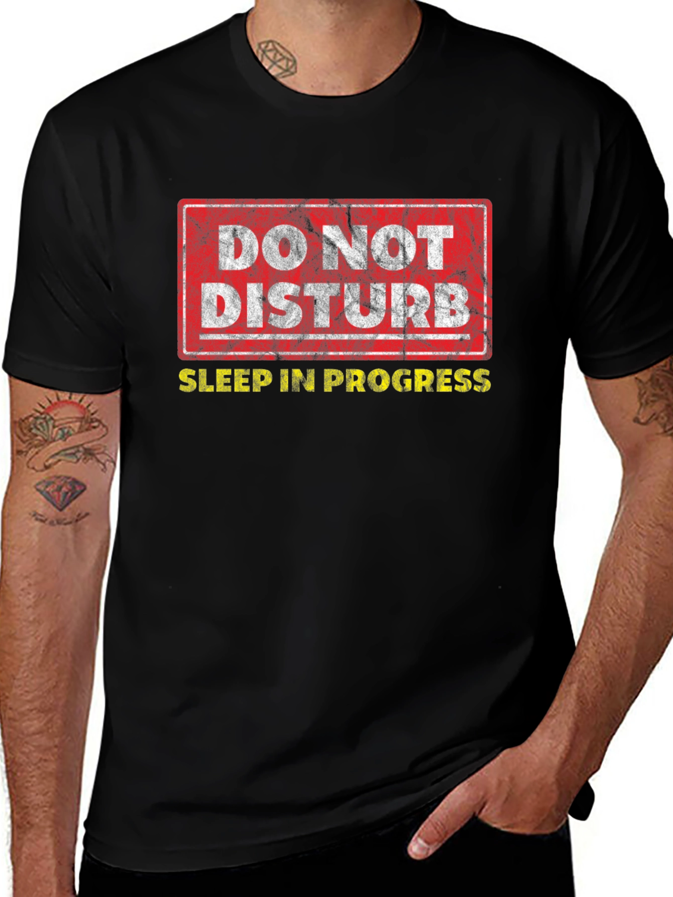 Variant 26 of Do Not Disturb Sleep In Progress Graphic T-Shirt