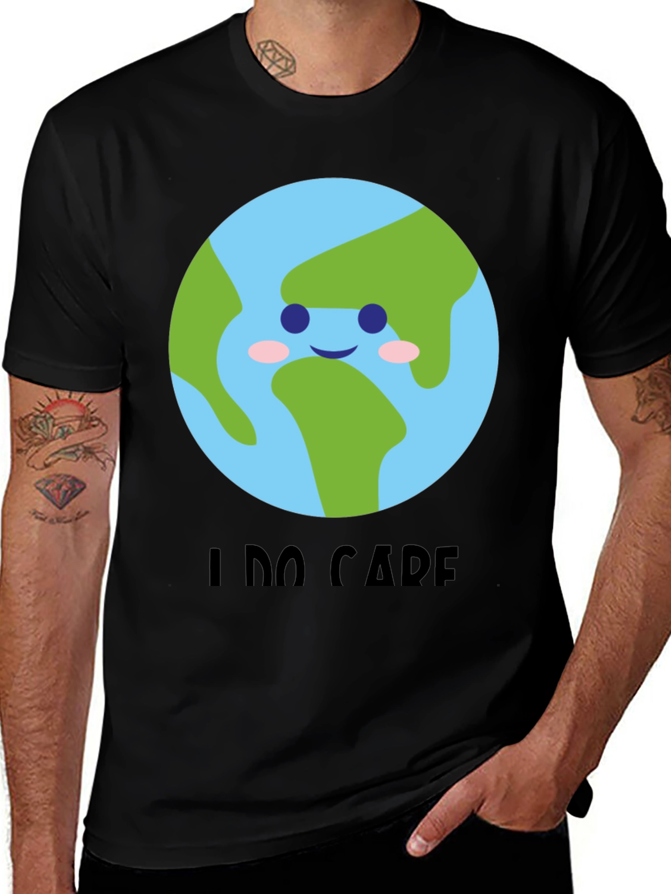 Earth Day 'I DO CARE' Graphic T-Shirt