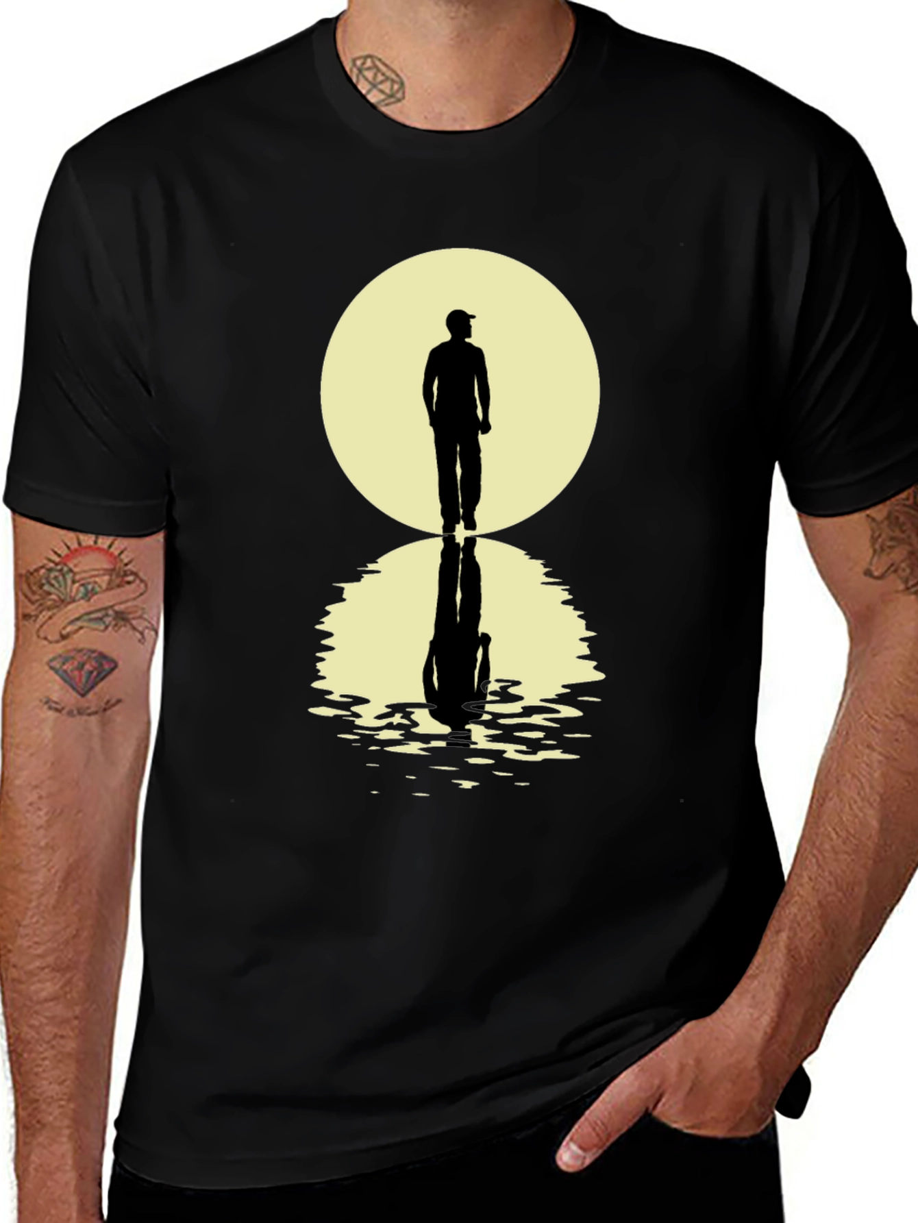 Variant 27 of Men's Walking Reflection Graphic Tee