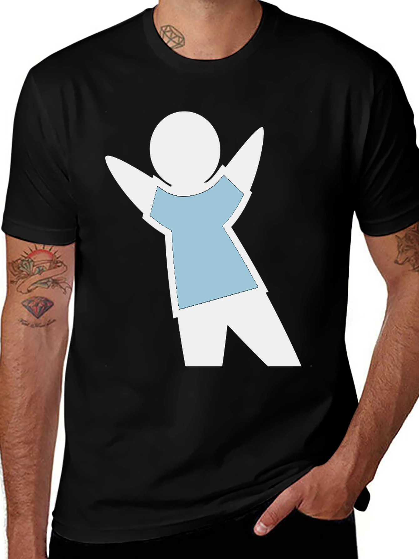 Variant 12 of Whimsical Stick Figure Tee