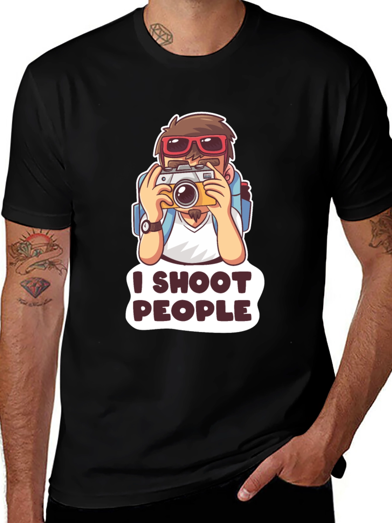 I Shoot People T-Shirt - Photography Humor Tee