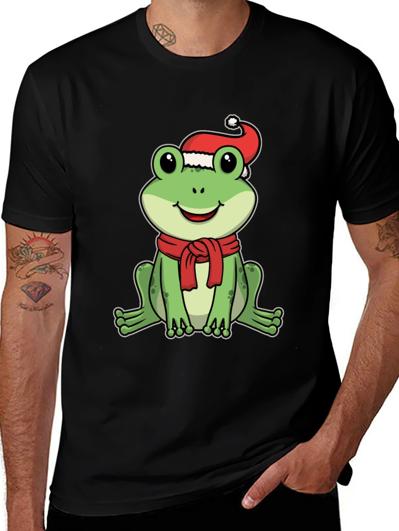 Variant 30 of Festive Frog Tee - Holiday Cheer T-Shirt