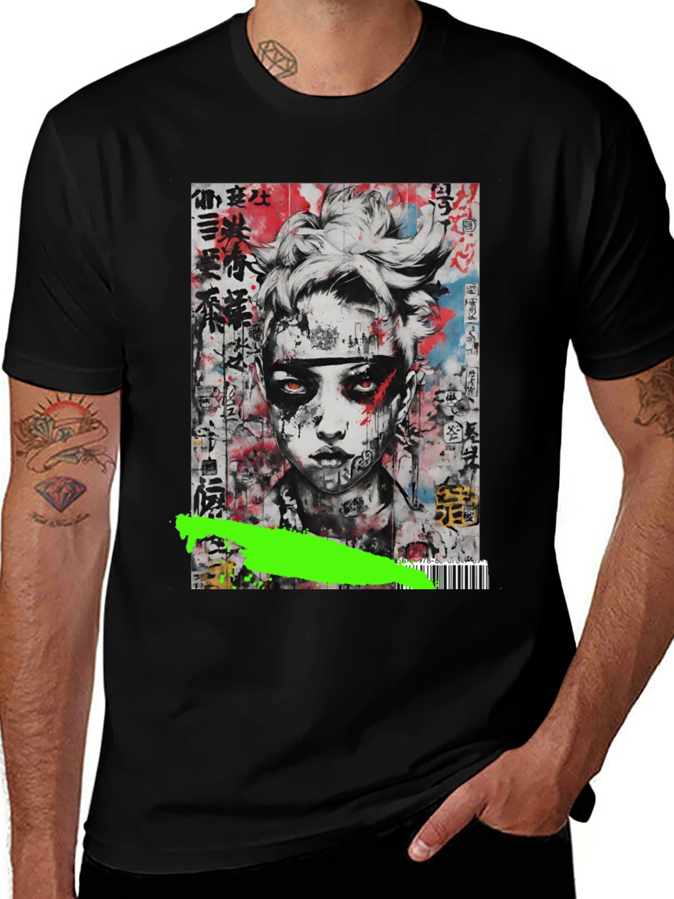 Variant 22 of Edgy Urban Art Graphic T-Shirt