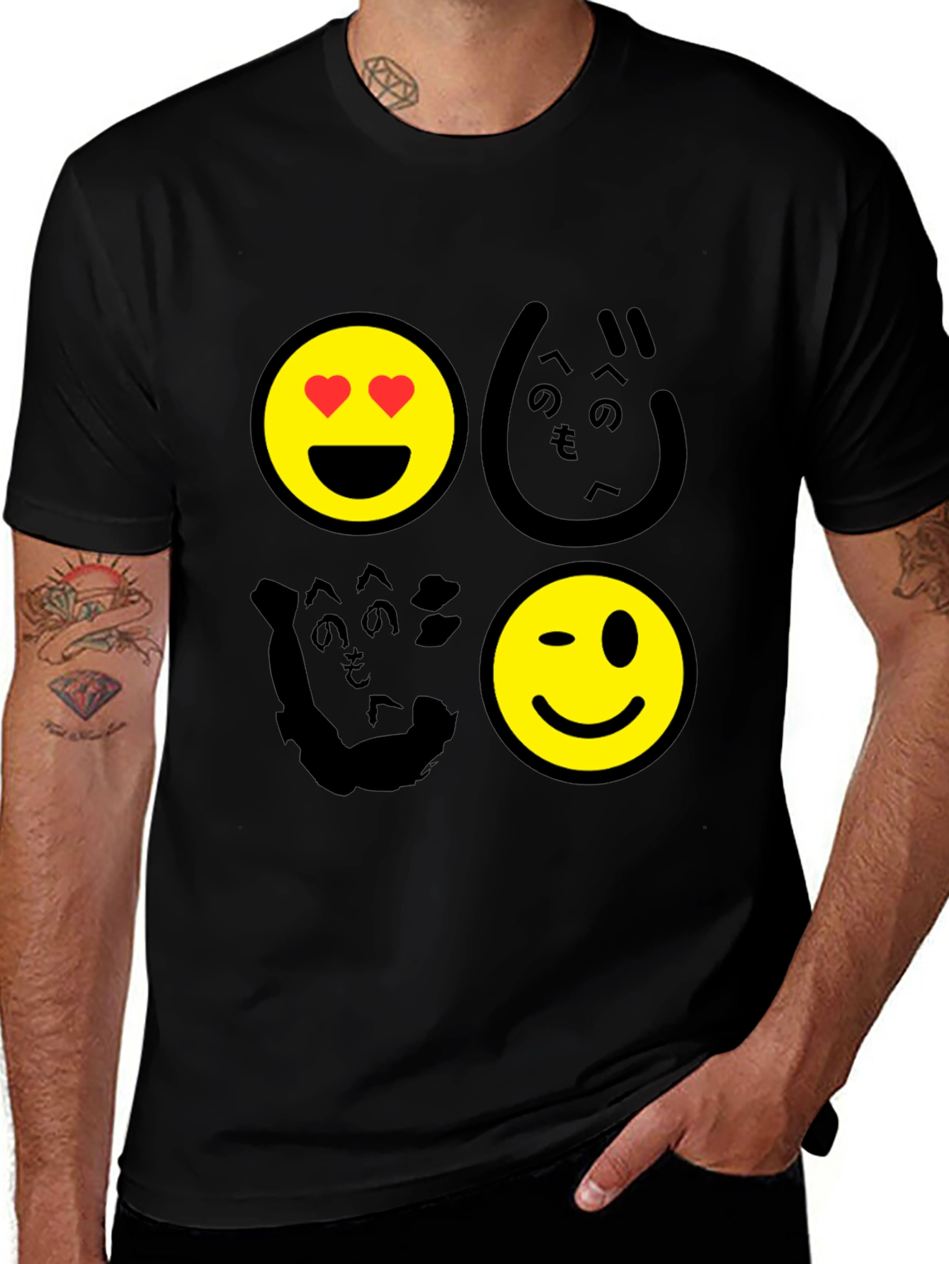 Variant 16 of Emoji Graphic Print Men's T-Shirt