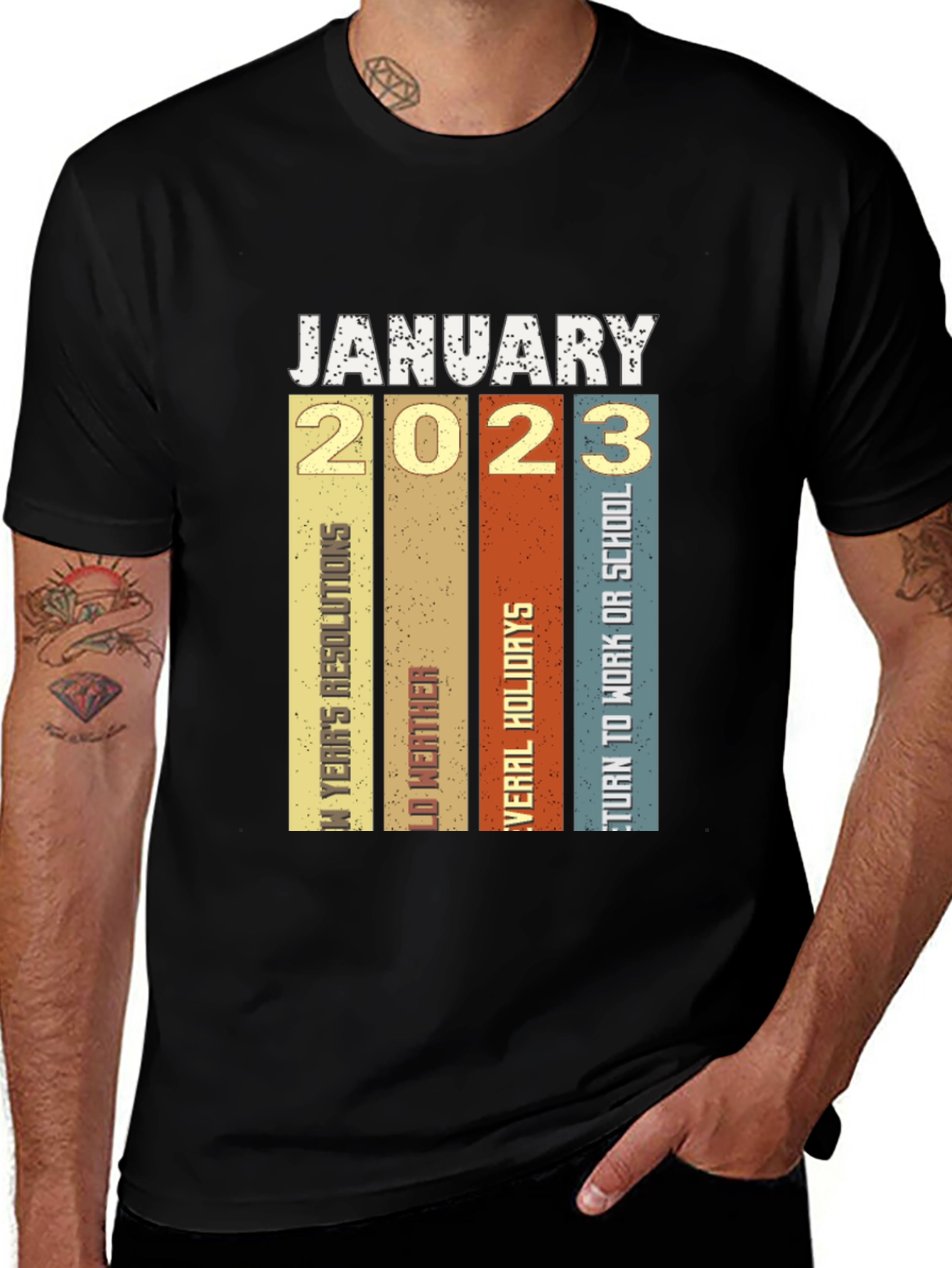 Variant 8 of January 2023 Retro T-Shirt