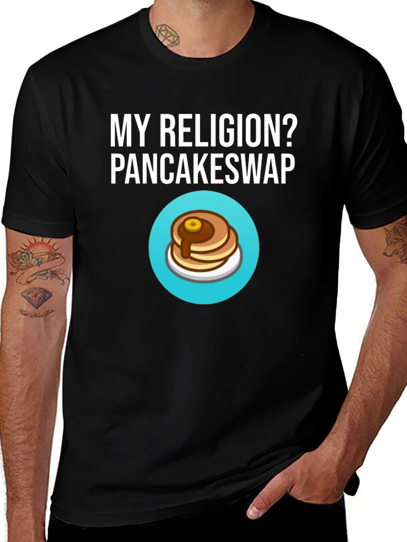PancakeSwap Religion Graphic T-Shirt - Casual Wear