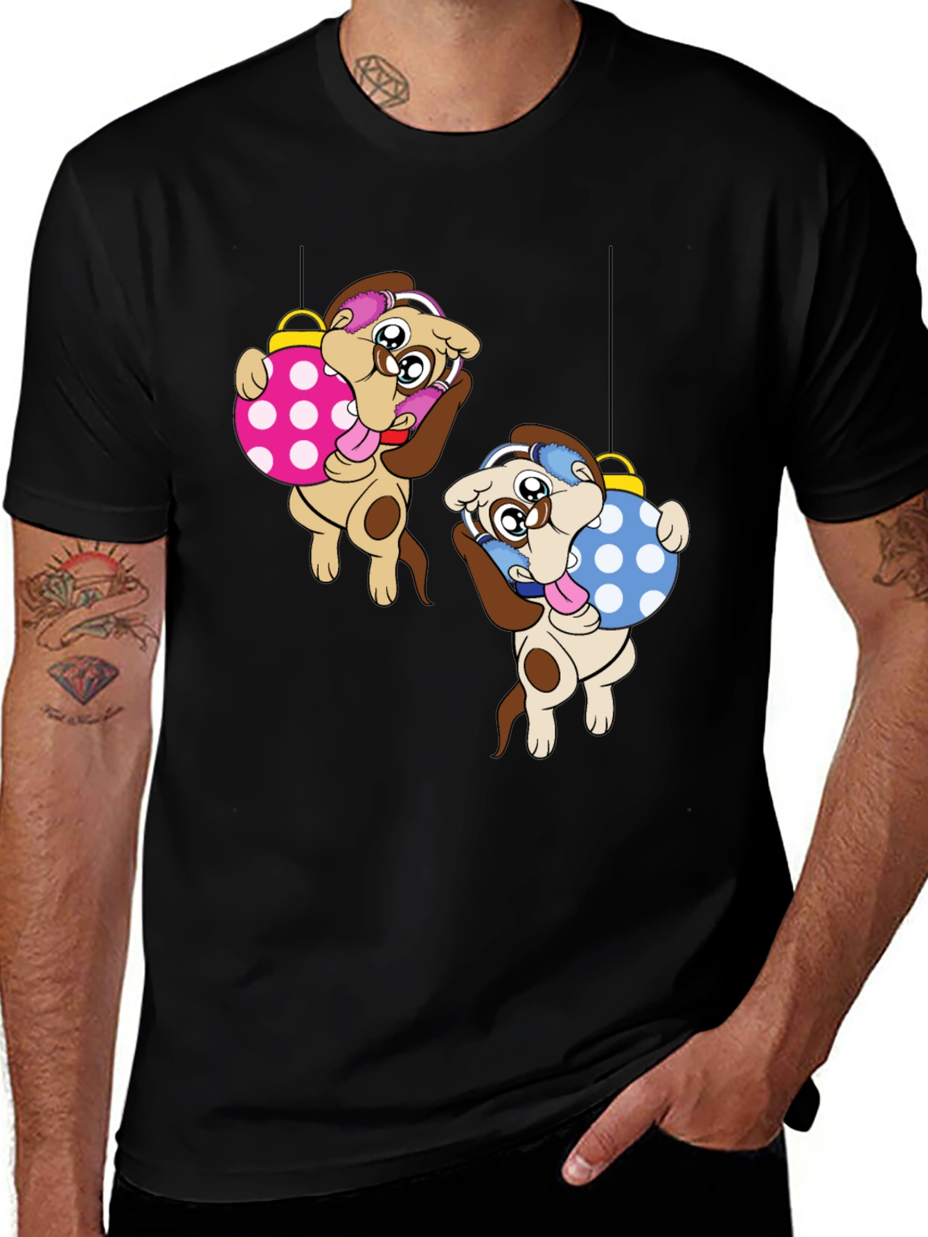 Cute Dog Christmas Ornament T-Shirt