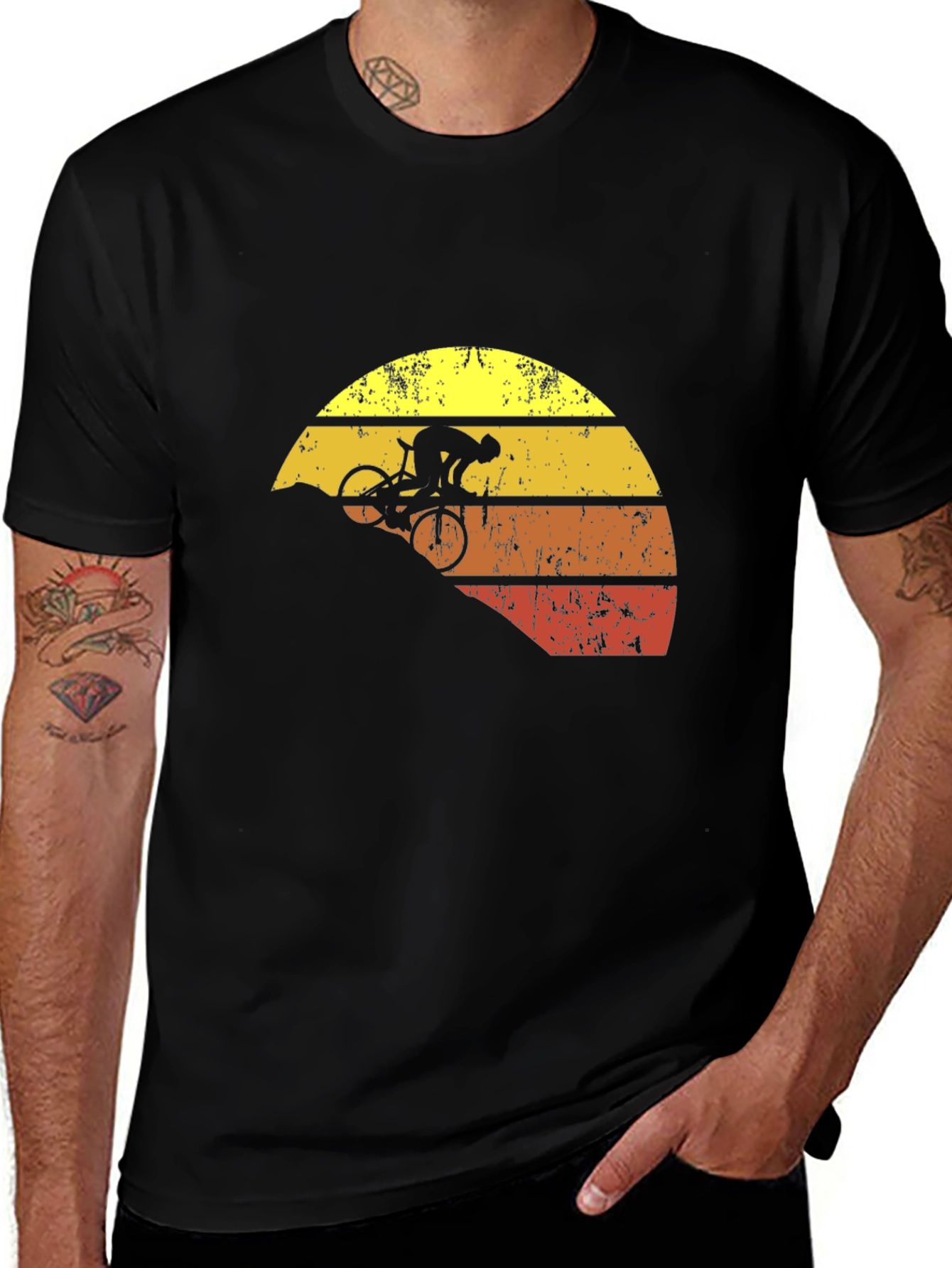 Variant 19 of Mountain Biker Sunset Graphic T-Shirt