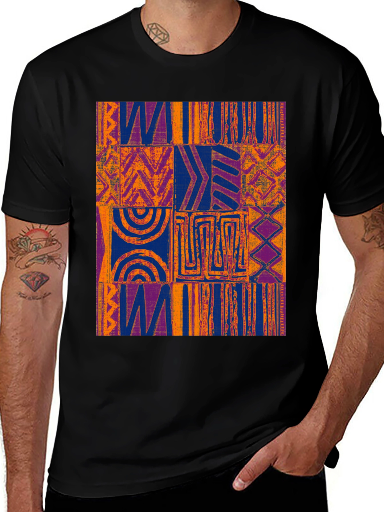 Variant 9 of Bold Geometric Pattern Tee