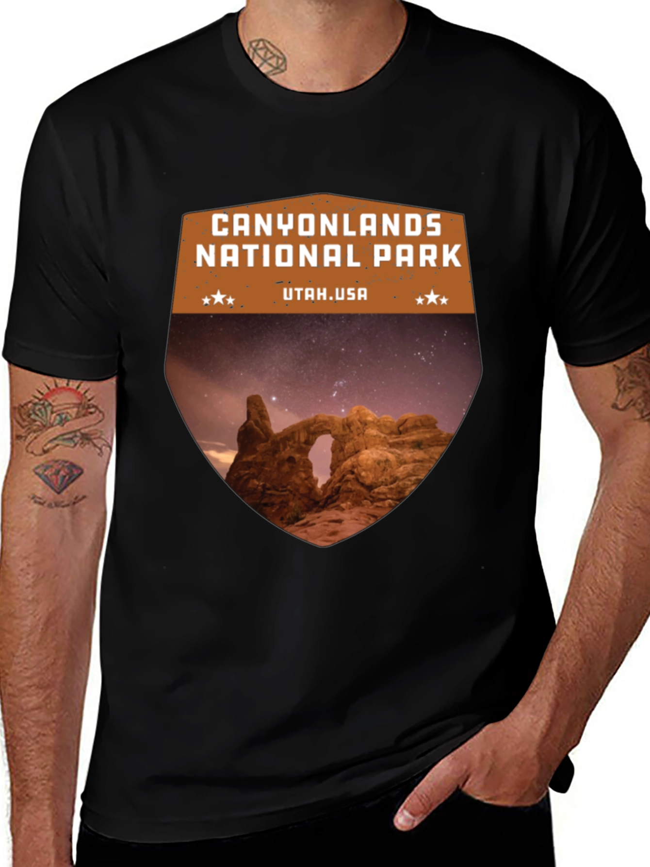 Canyonlands National Park Black T-Shirt