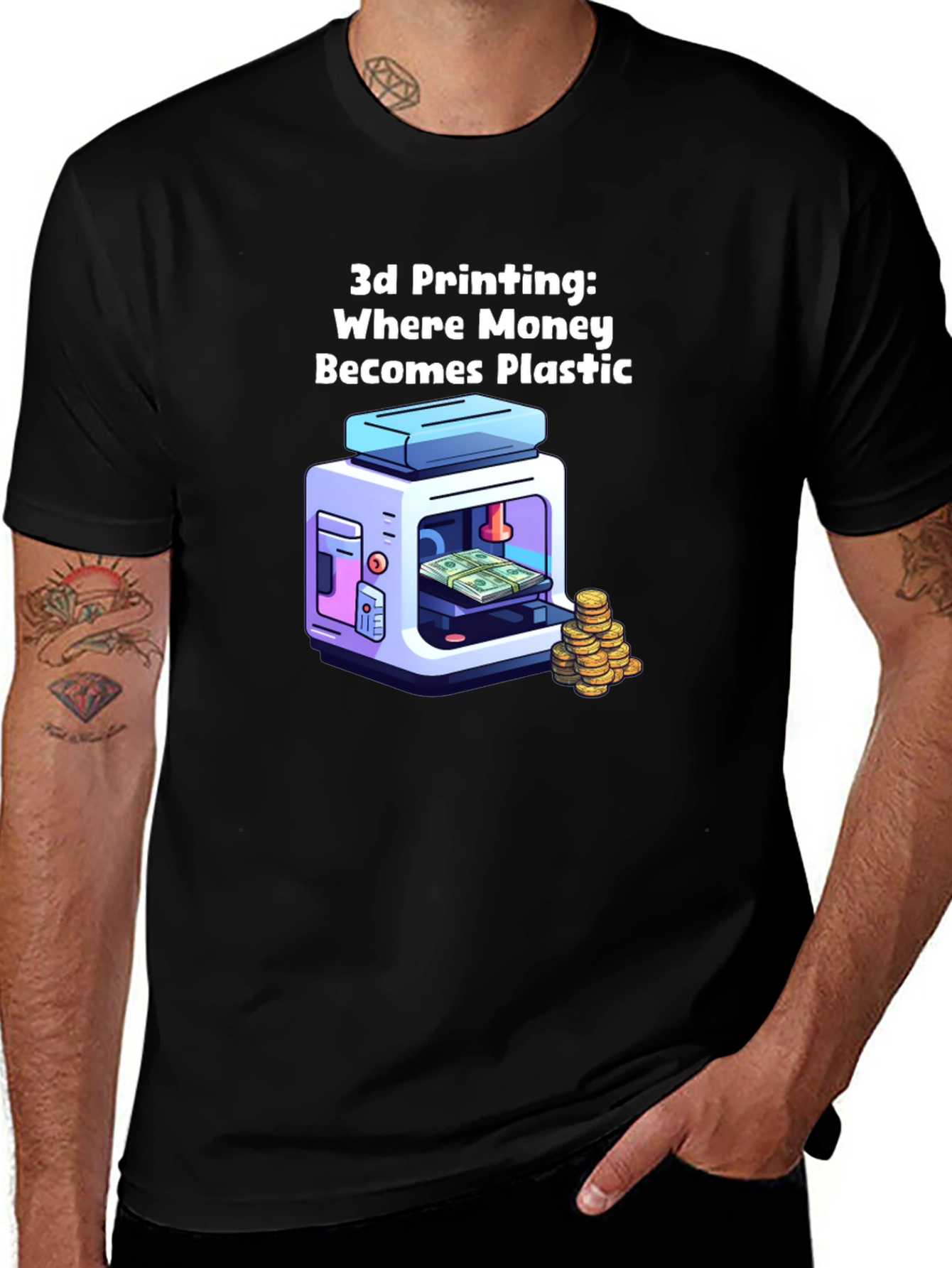 3D Printing Money T-Shirt: Plastic Becomes Money!