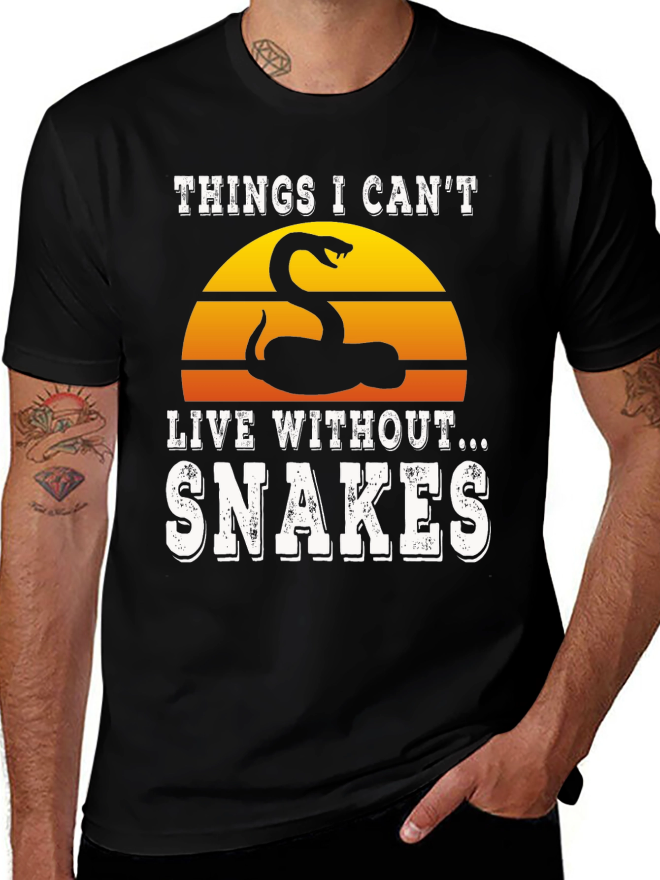 Variant 9 of Things I Can't Live Without Snakes T-Shirt