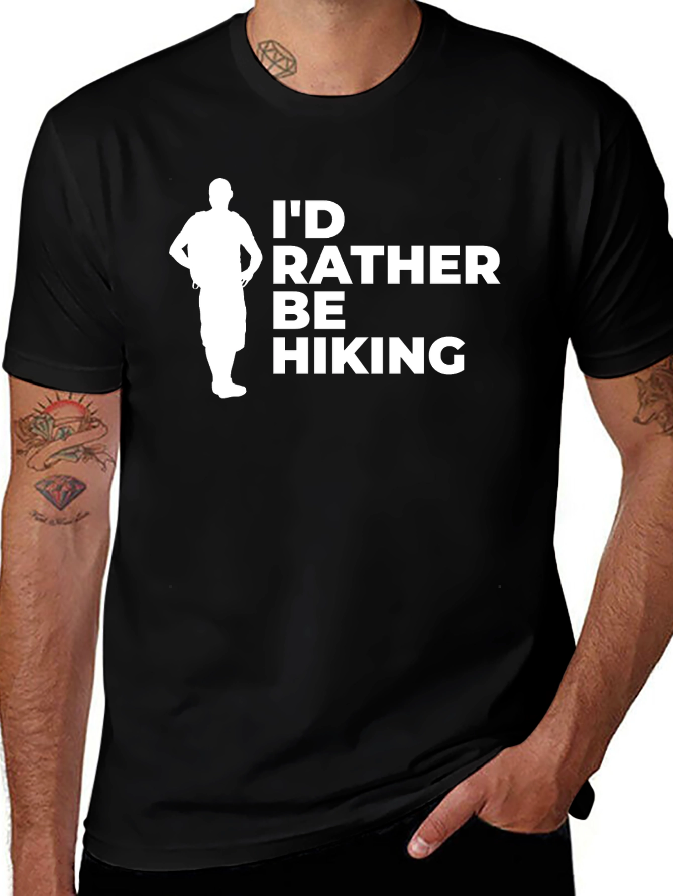 Variant 21 of I'd Rather Be Hiking Graphic Tee