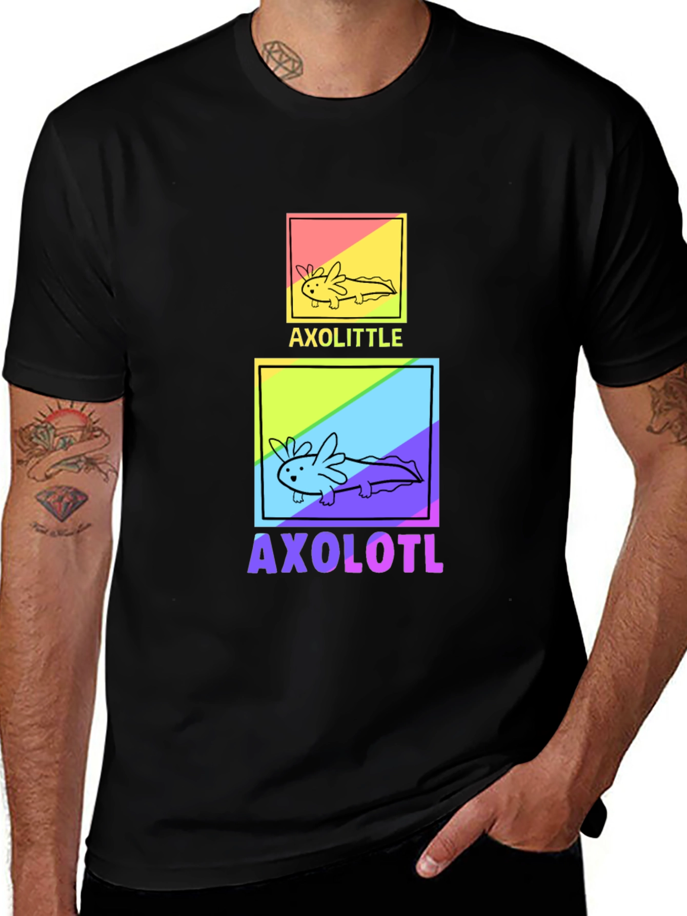 Axolotl Graphic T-Shirt - Cute Amphibian Design