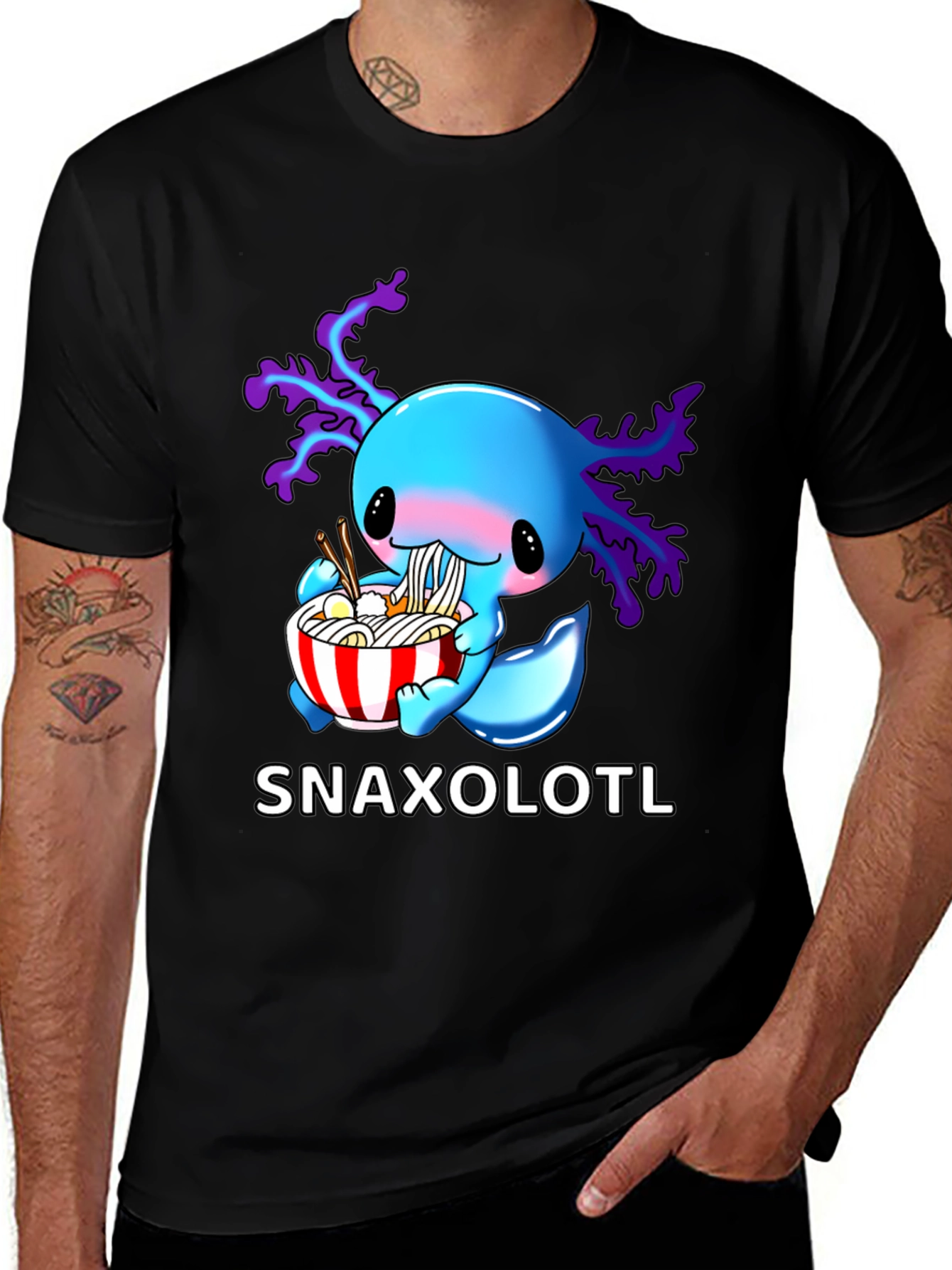 Variant 30 of Snaxolotl T-Shirt - Cute Axolotl Ramen Design