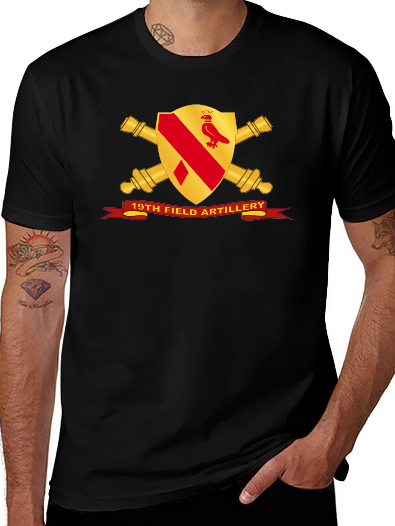 19th Field Artillery Graphic T-Shirt - Black