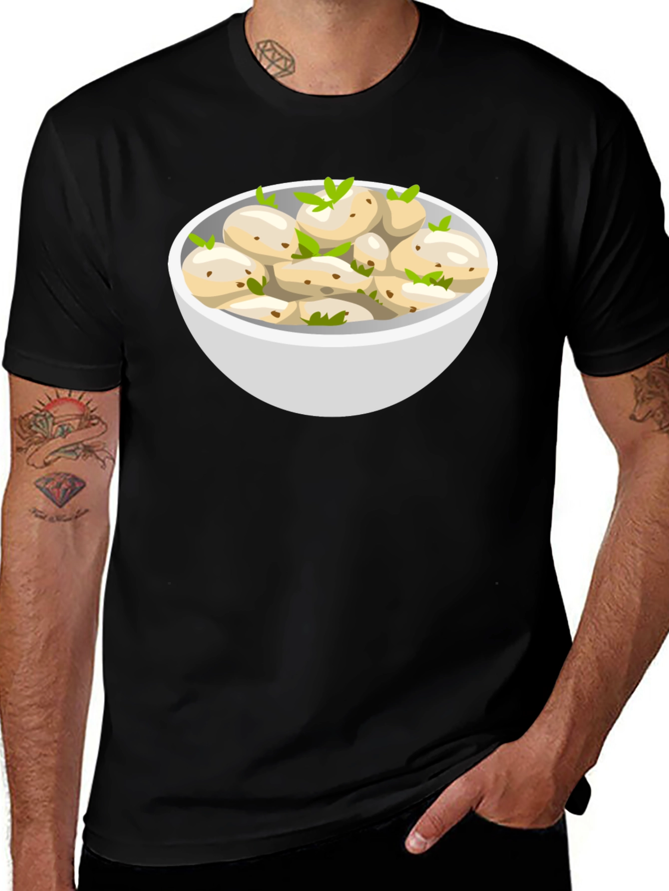 Variant 6 of Bowl of Dumplings Graphic Tee - Unisex