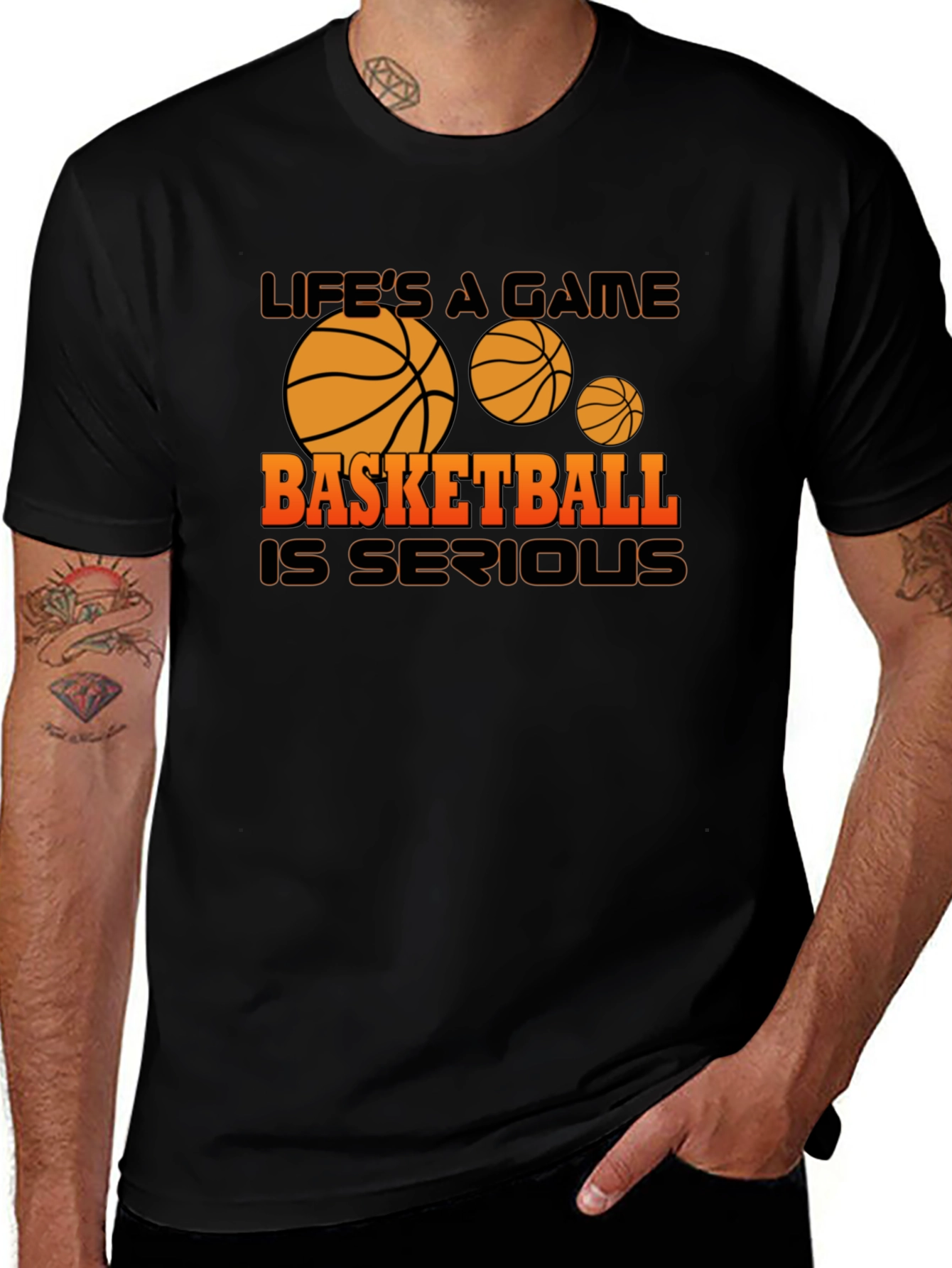 Variant 15 of Basketball Graphic T-Shirt - Life's a Game