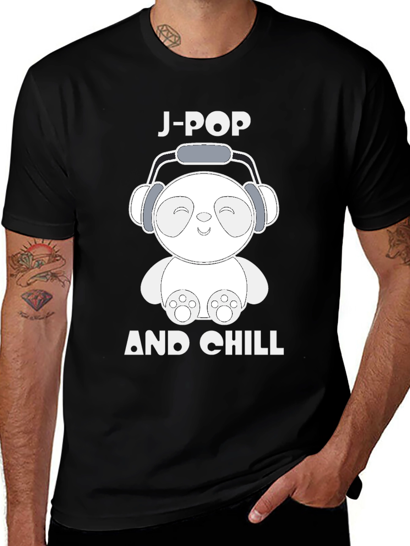 J-Pop and Chill Panda T-Shirt
