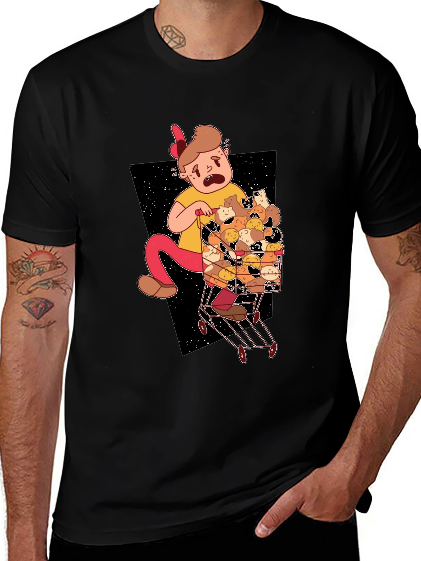 Variant 9 of Cartoon Hamster Overload T-Shirt