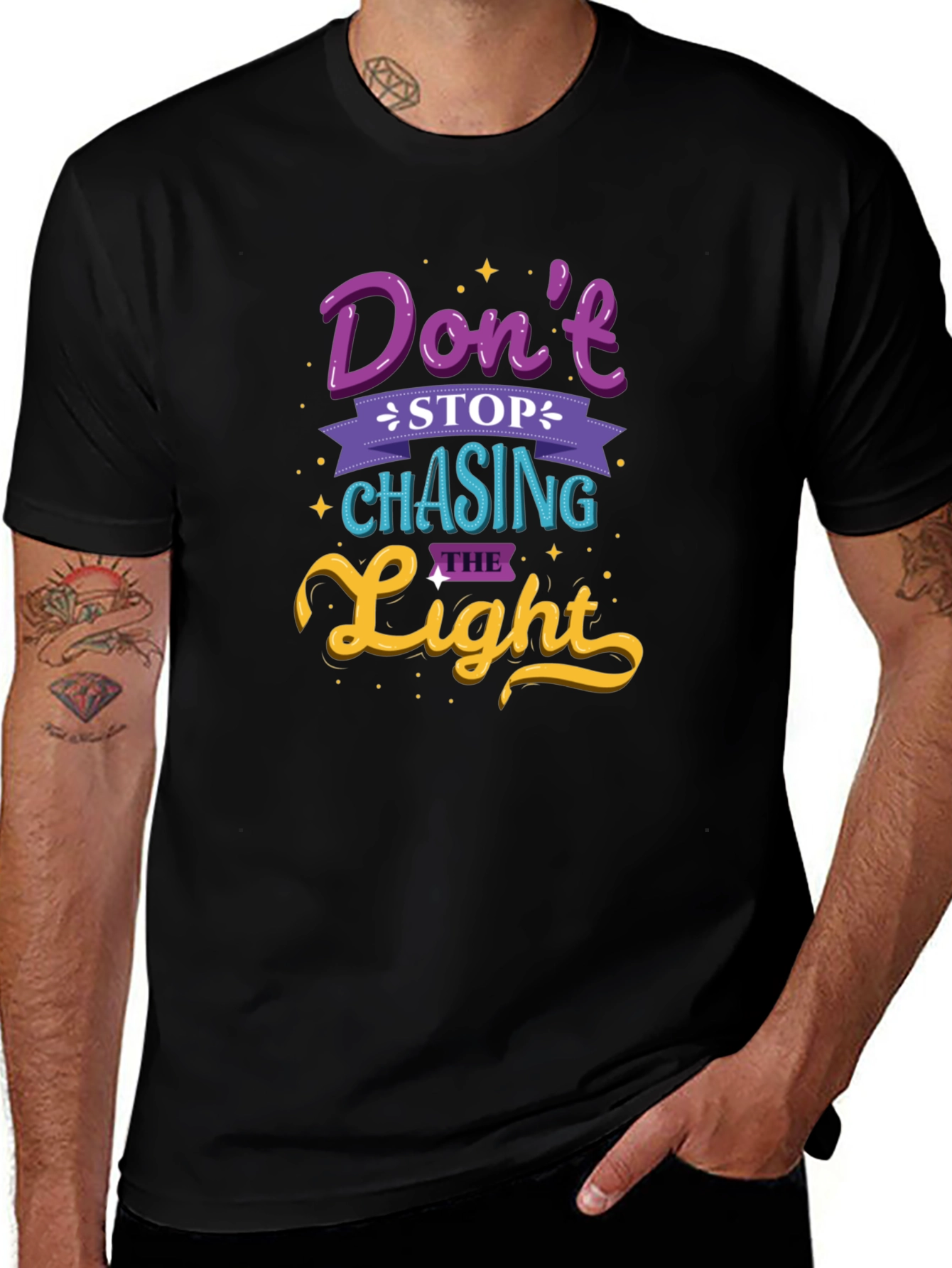 Variant 9 of Don't Stop Chasing the Light Graphic Tee