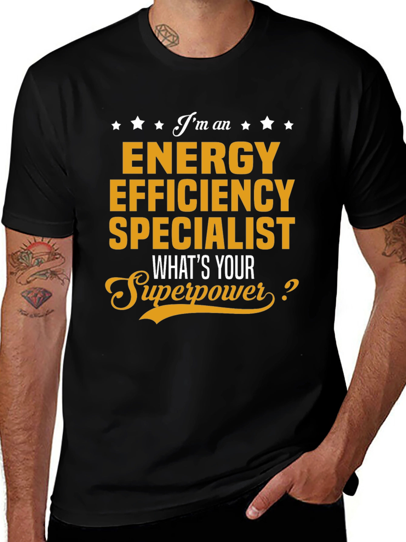 Variant 13 of Energy Efficiency Specialist T-Shirt - Superpower Tee
