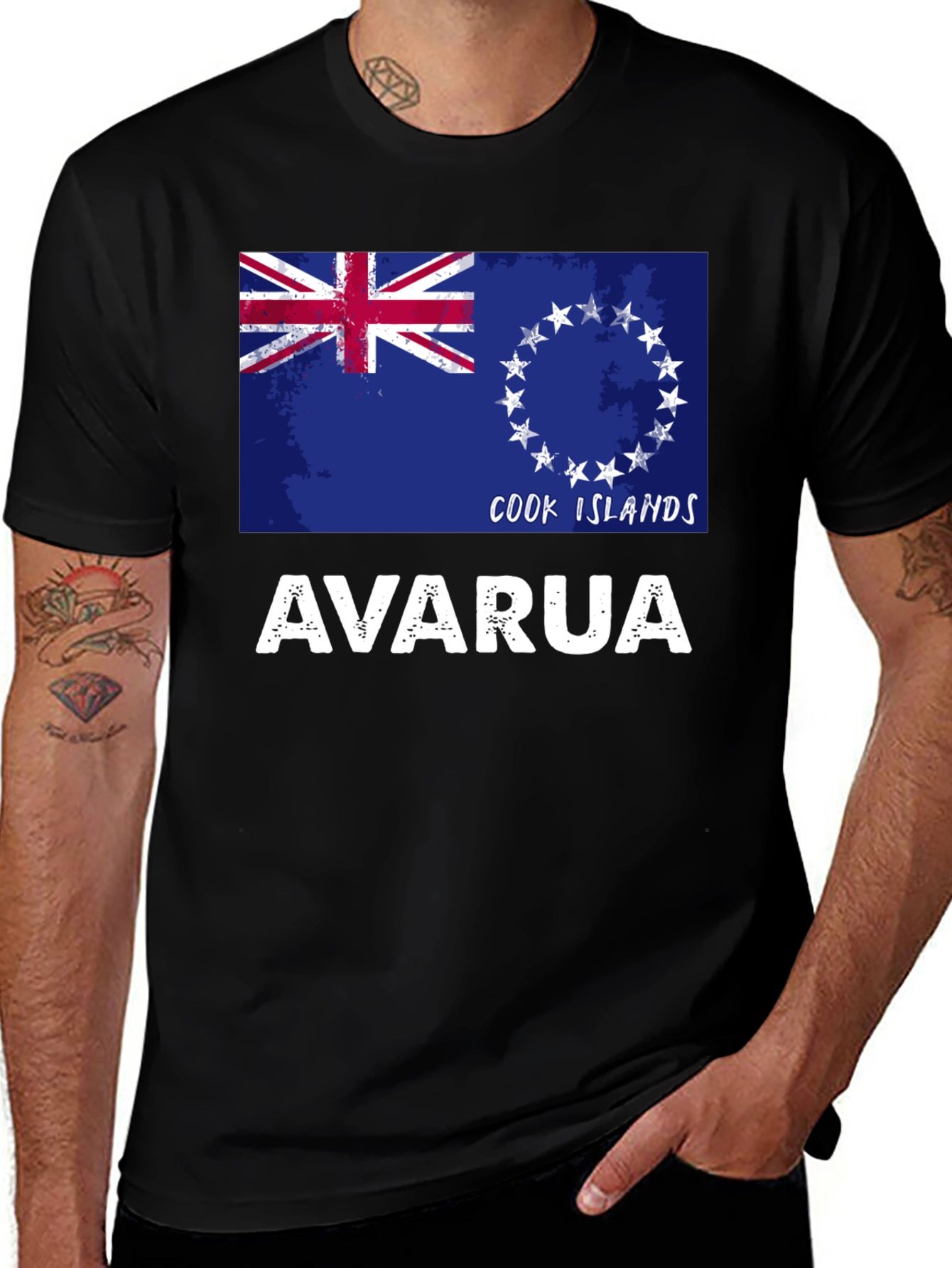 Variant 29 of Cook Islands Flag Avarua T-Shirt