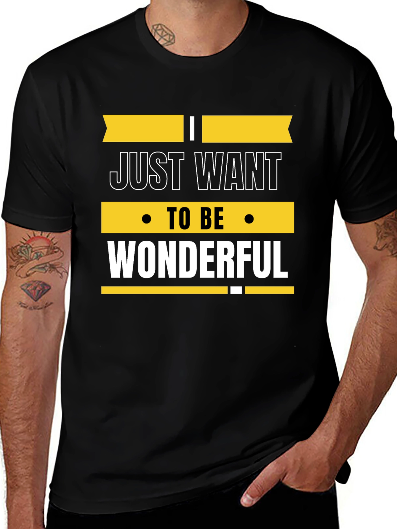Variant 7 of Just Want to be Wonderful Graphic Tee