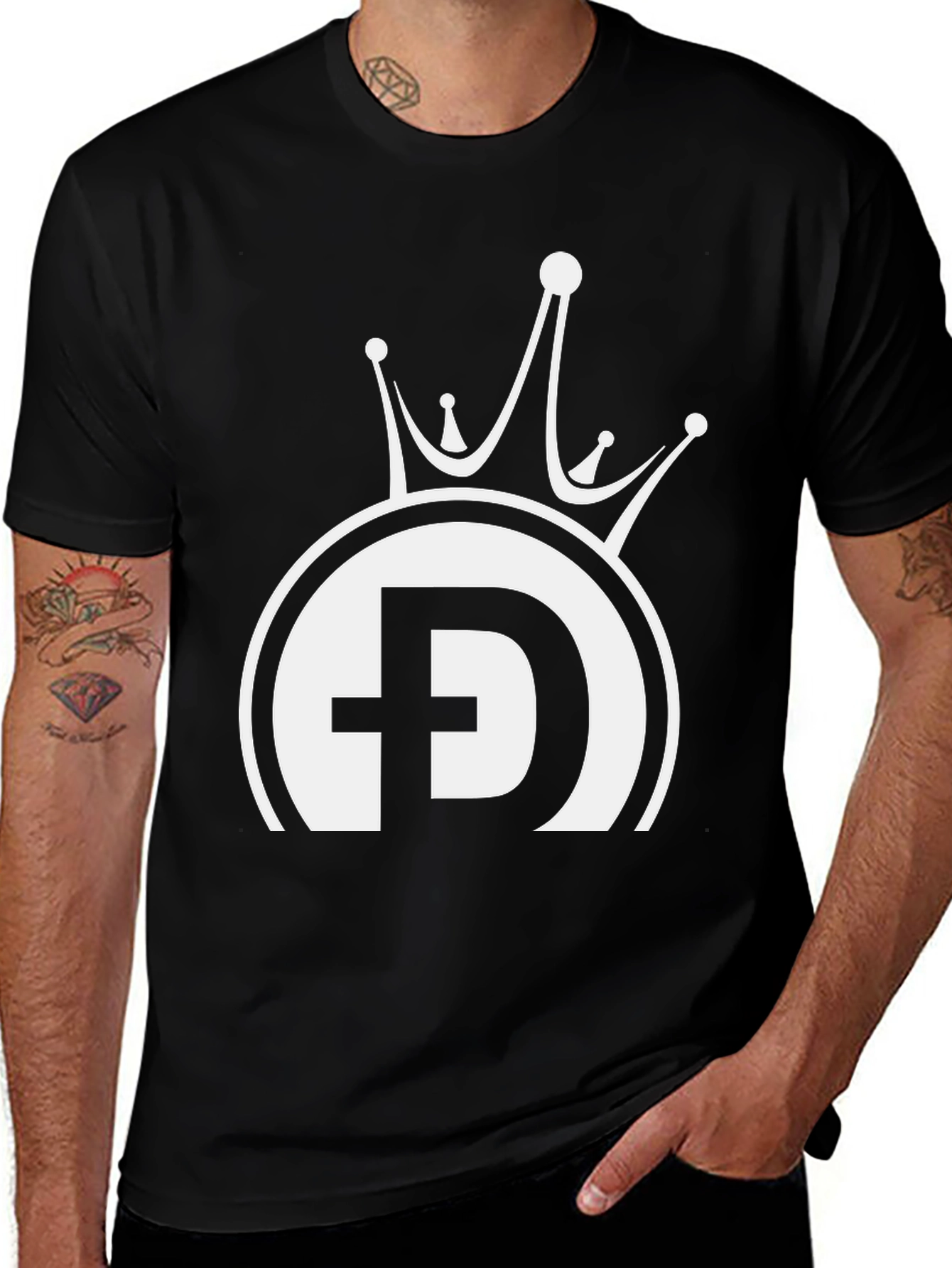 King Doge Black T-Shirt