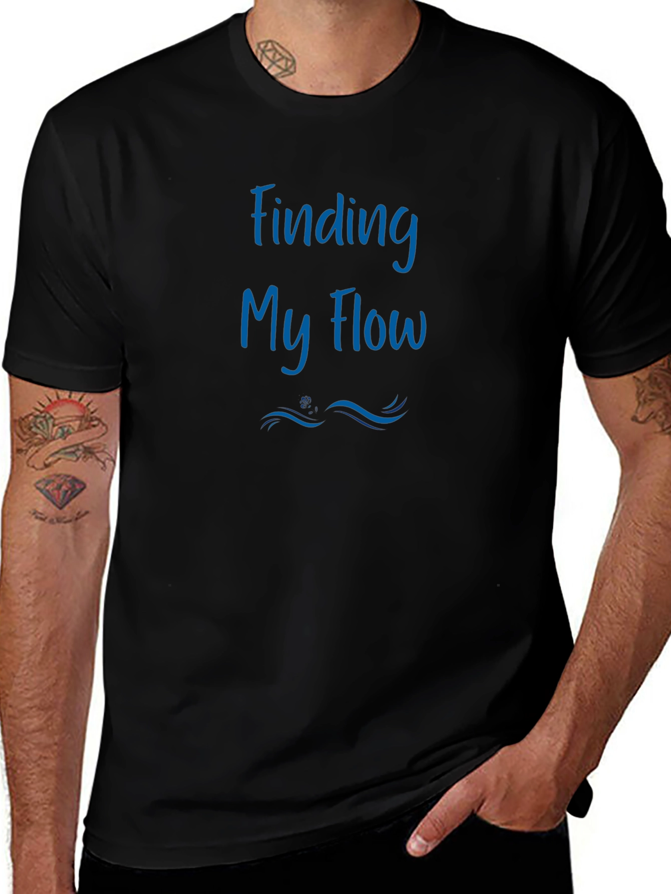 Finding My Flow Black T-Shirt